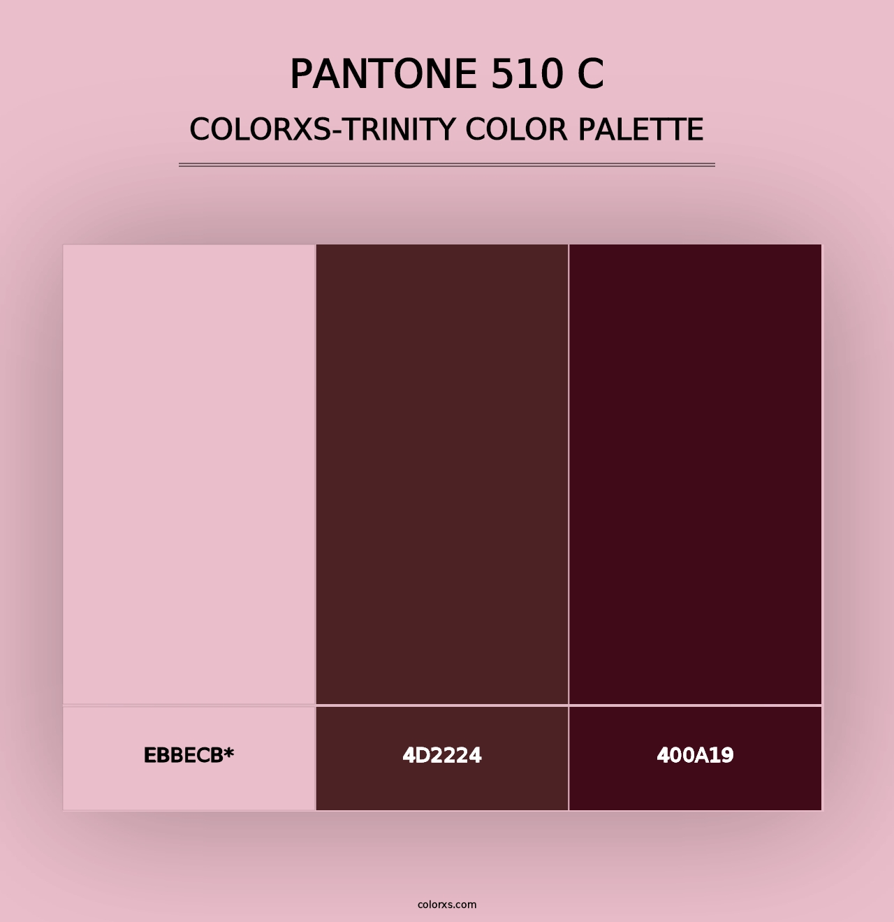 PANTONE 510 C - Colorxs Trinity Palette