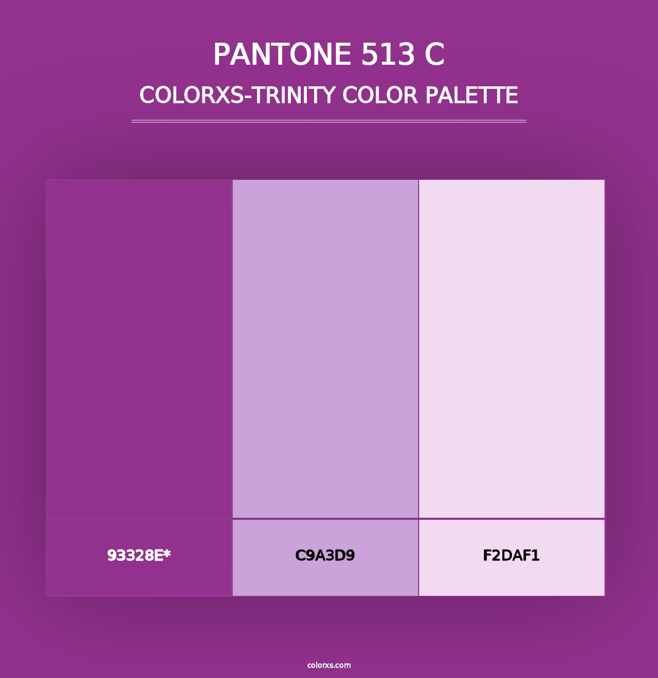 PANTONE 513 C - Colorxs Trinity Palette