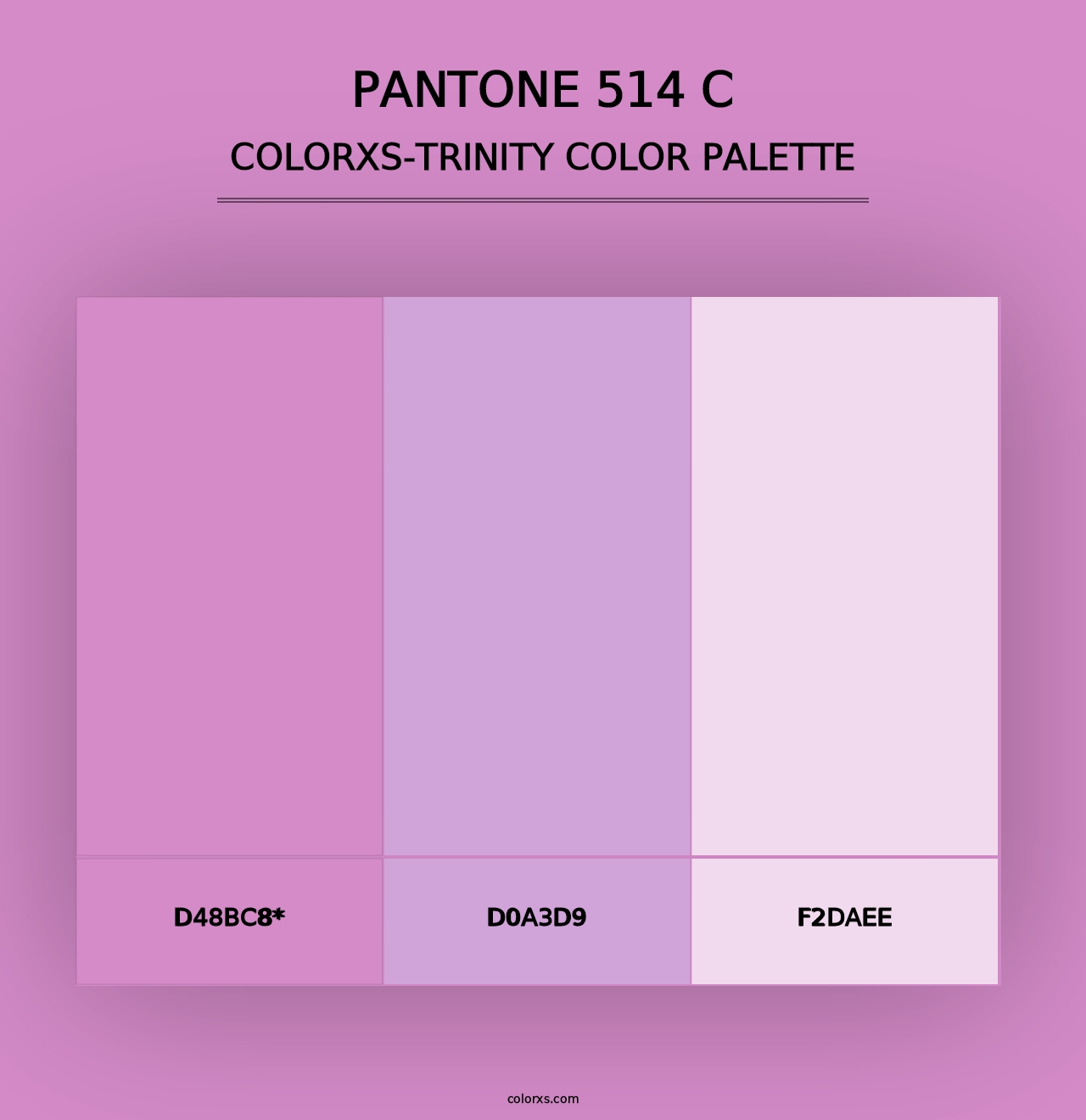 PANTONE 514 C - Colorxs Trinity Palette