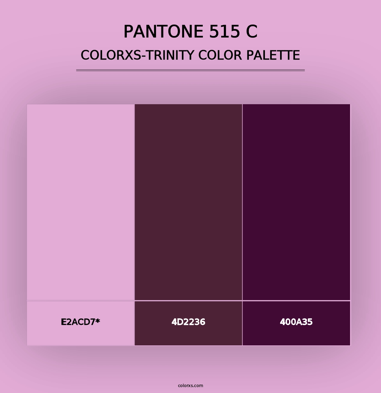 PANTONE 515 C - Colorxs Trinity Palette