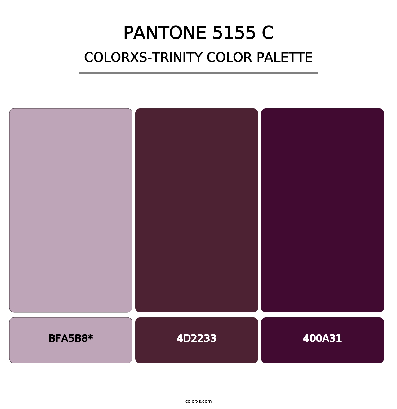 PANTONE 5155 C - Colorxs Trinity Palette