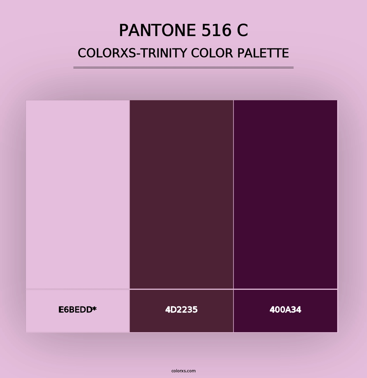 PANTONE 516 C - Colorxs Trinity Palette