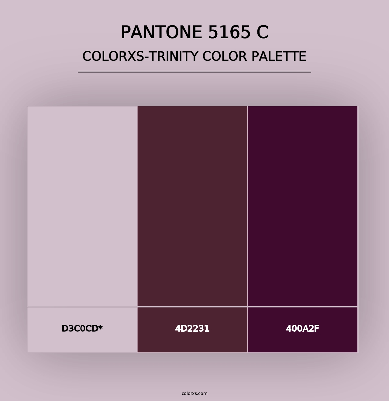 PANTONE 5165 C - Colorxs Trinity Palette