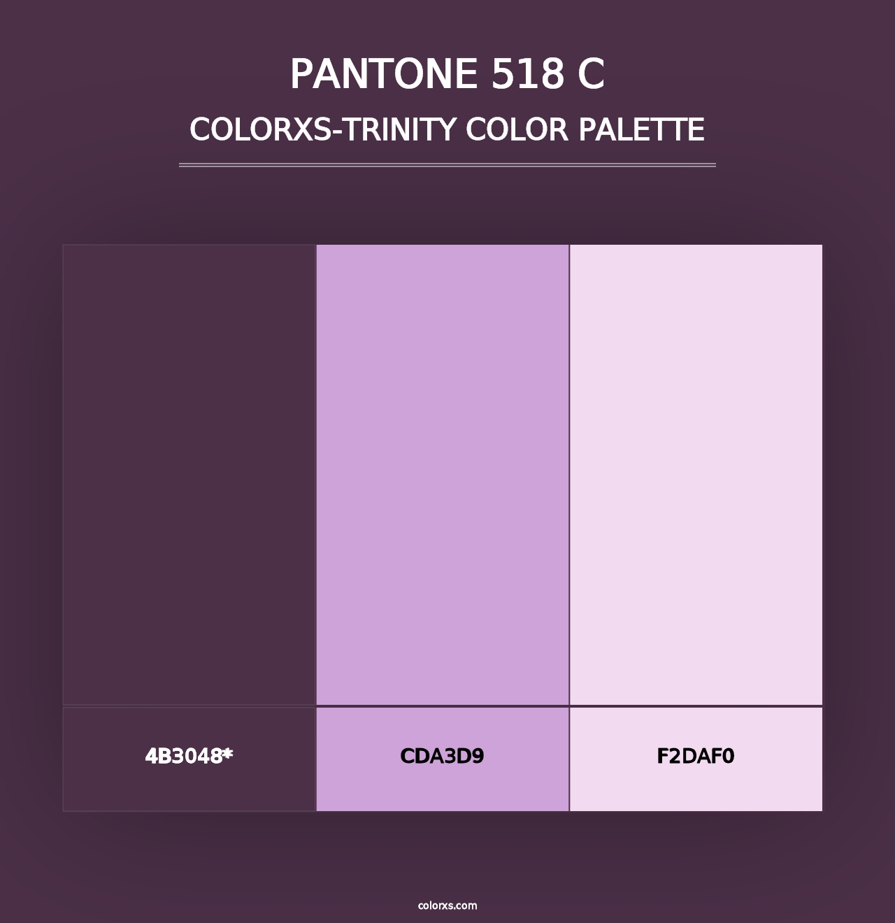 PANTONE 518 C - Colorxs Trinity Palette