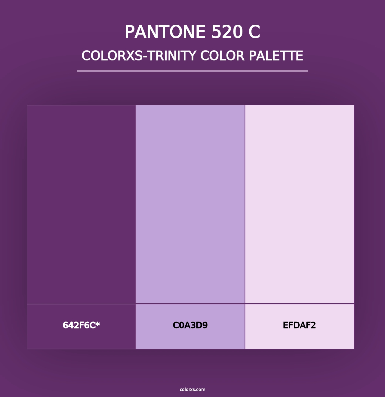 PANTONE 520 C - Colorxs Trinity Palette