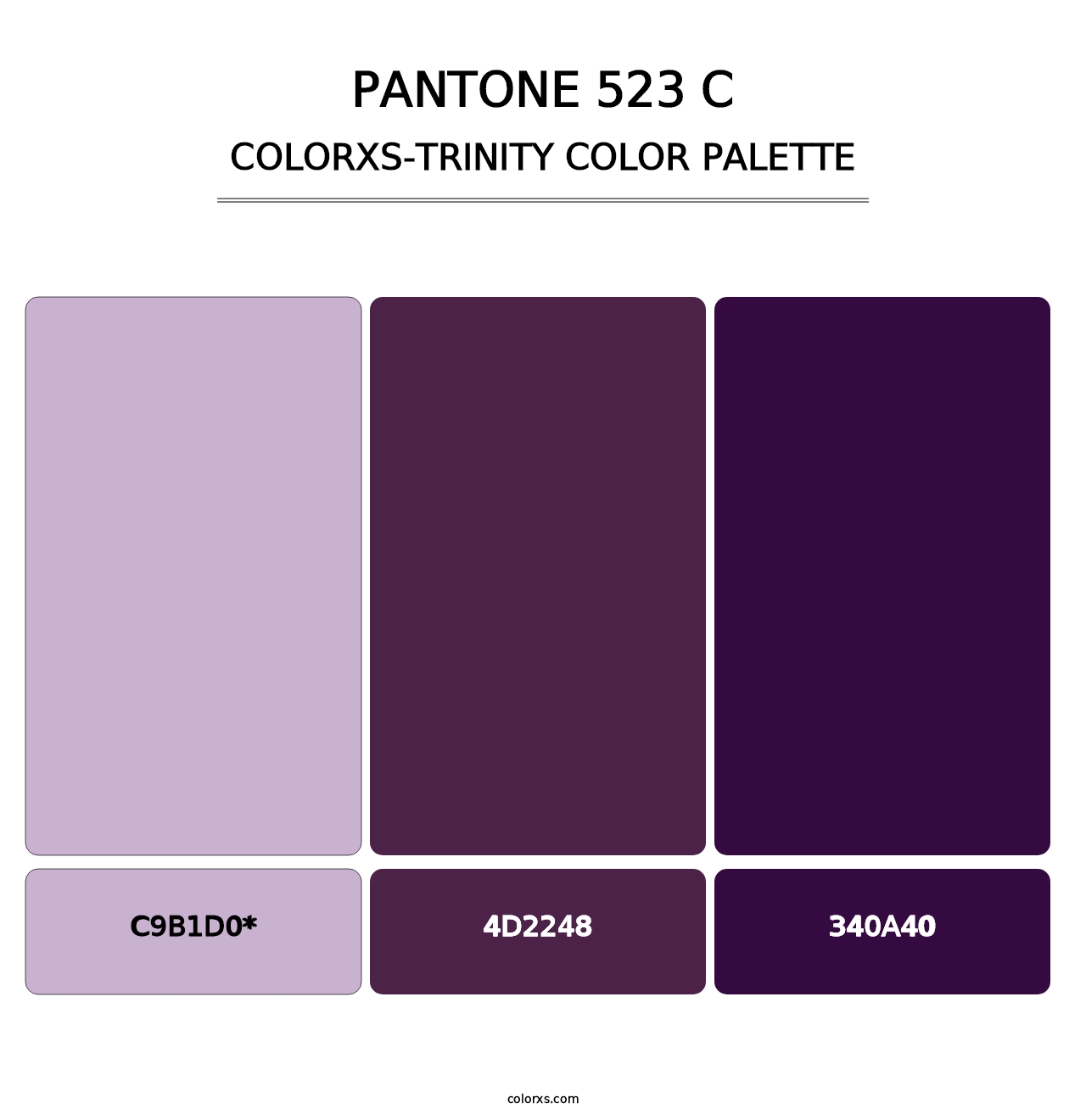 PANTONE 523 C - Colorxs Trinity Palette