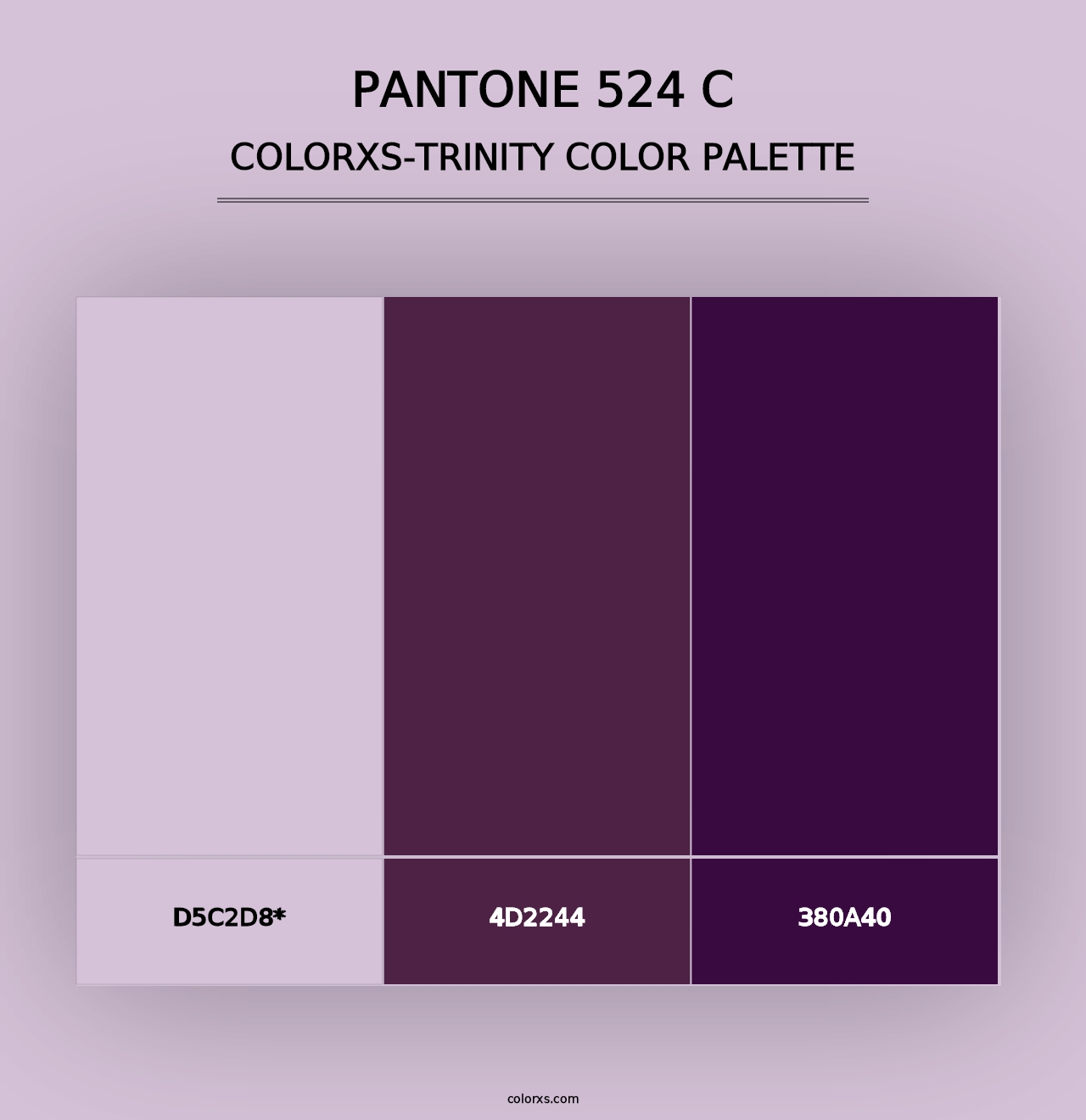 PANTONE 524 C - Colorxs Trinity Palette