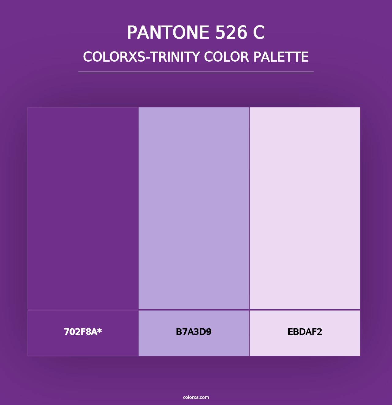 PANTONE 526 C - Colorxs Trinity Palette