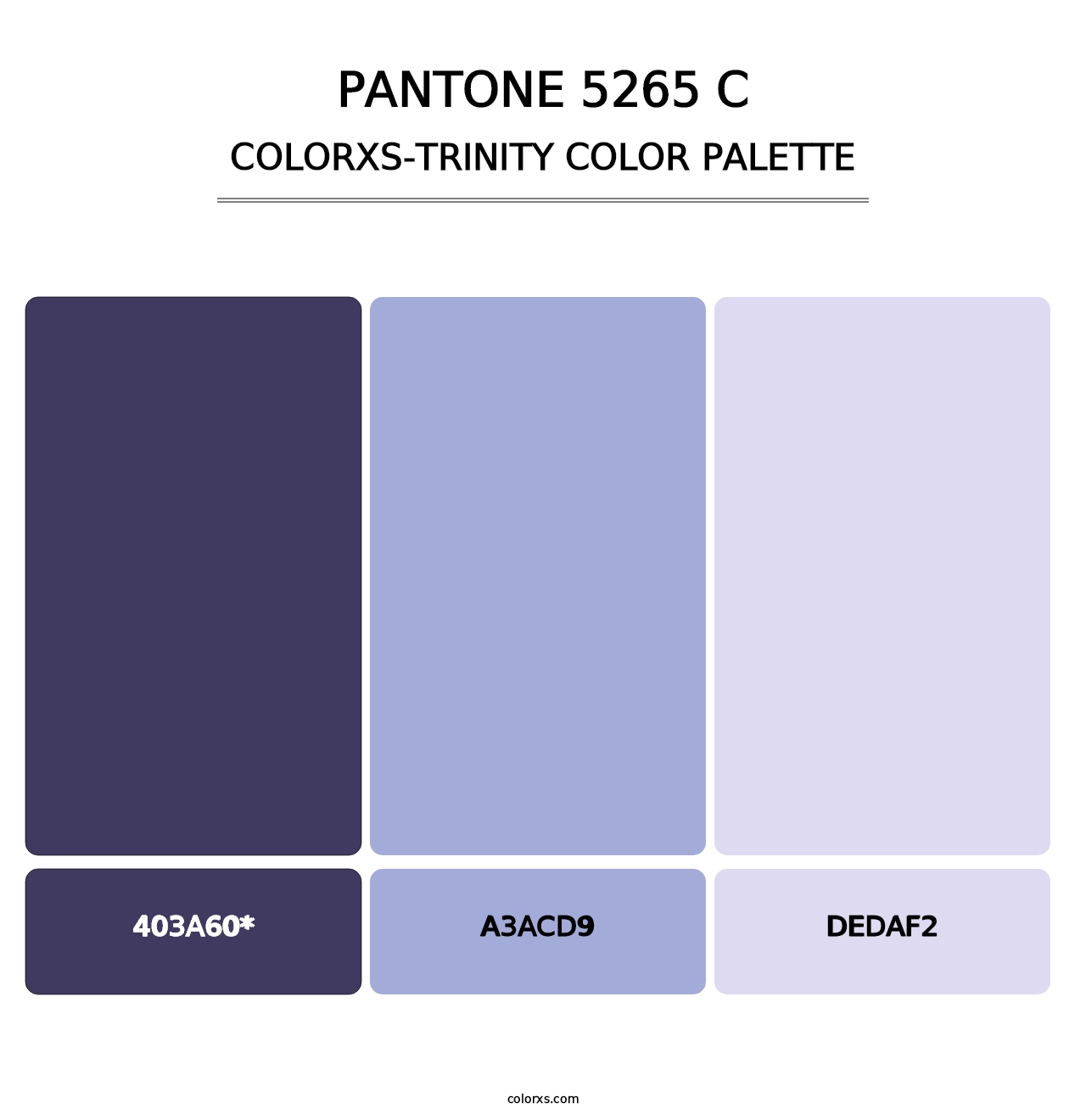 PANTONE 5265 C - Colorxs Trinity Palette