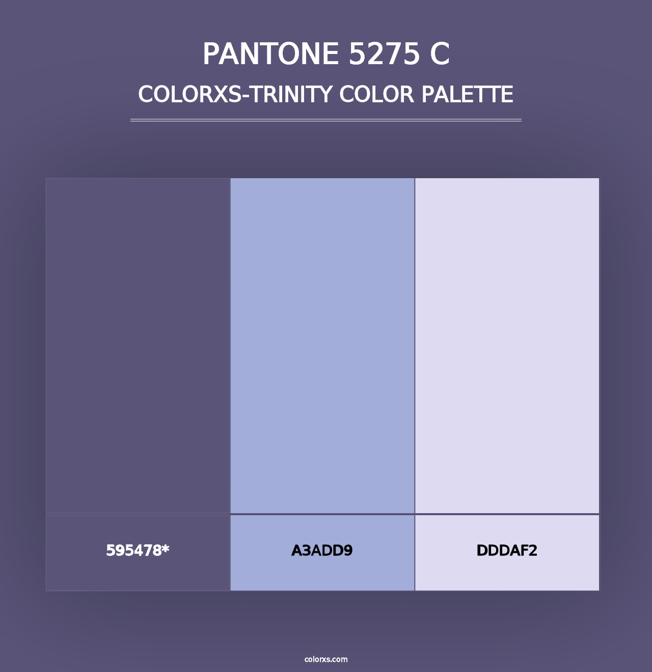 PANTONE 5275 C - Colorxs Trinity Palette