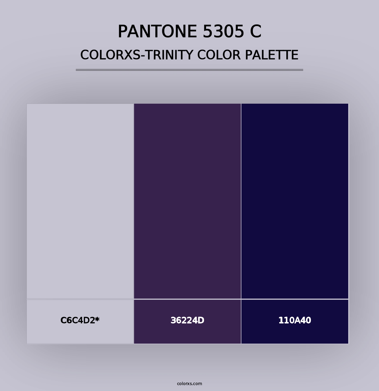 PANTONE 5305 C - Colorxs Trinity Palette