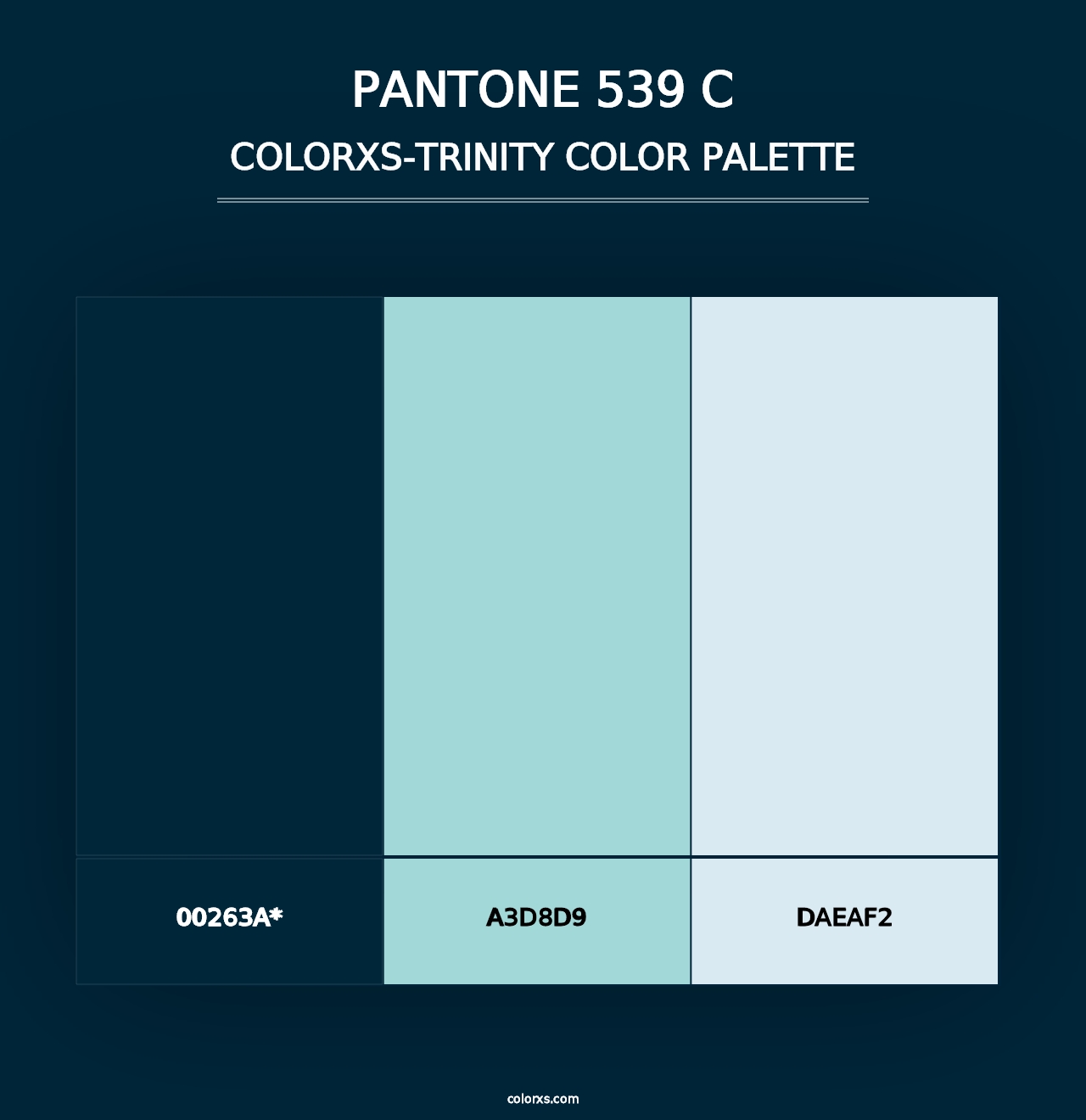 PANTONE 539 C - Colorxs Trinity Palette