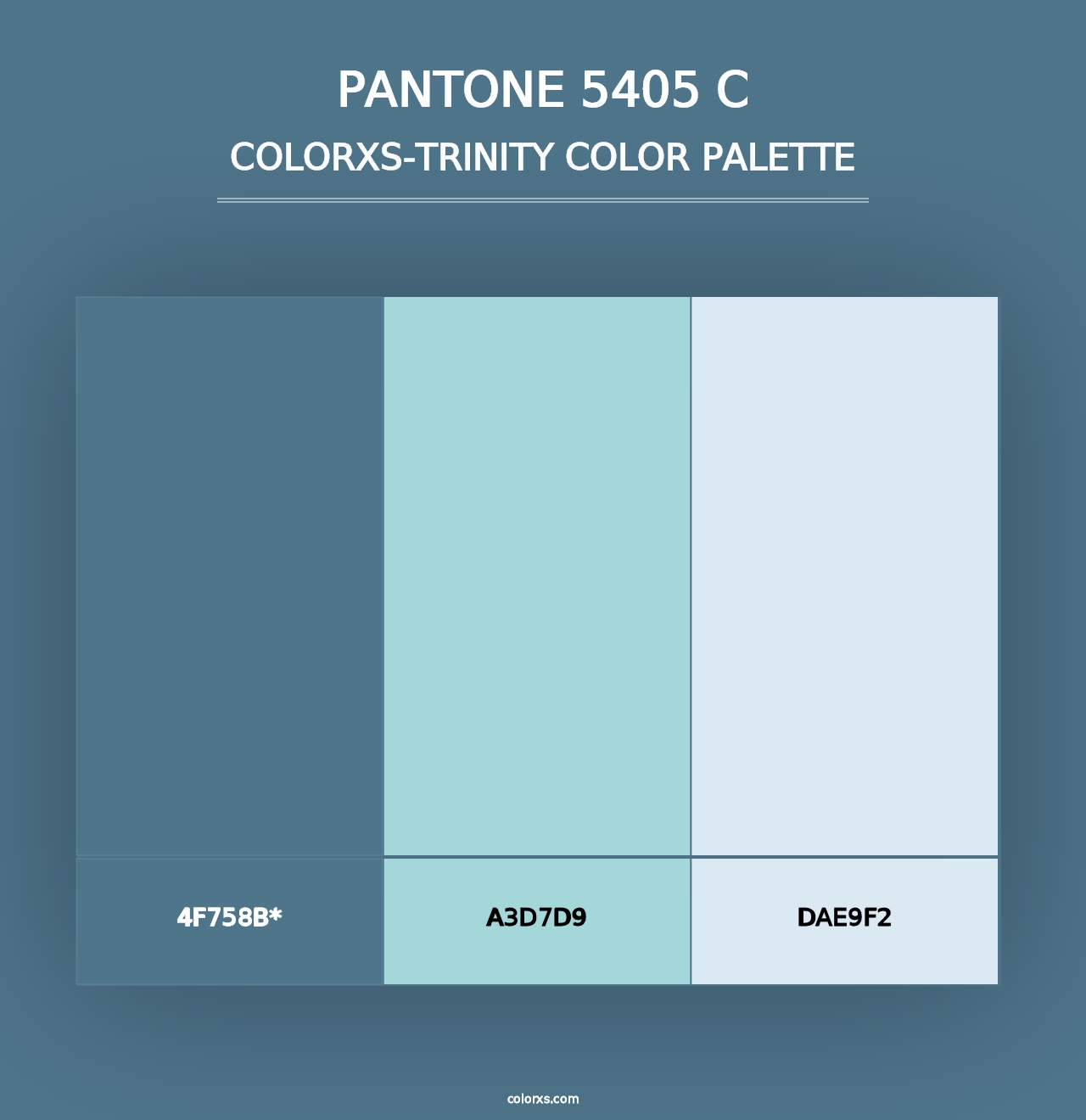 PANTONE 5405 C - Colorxs Trinity Palette