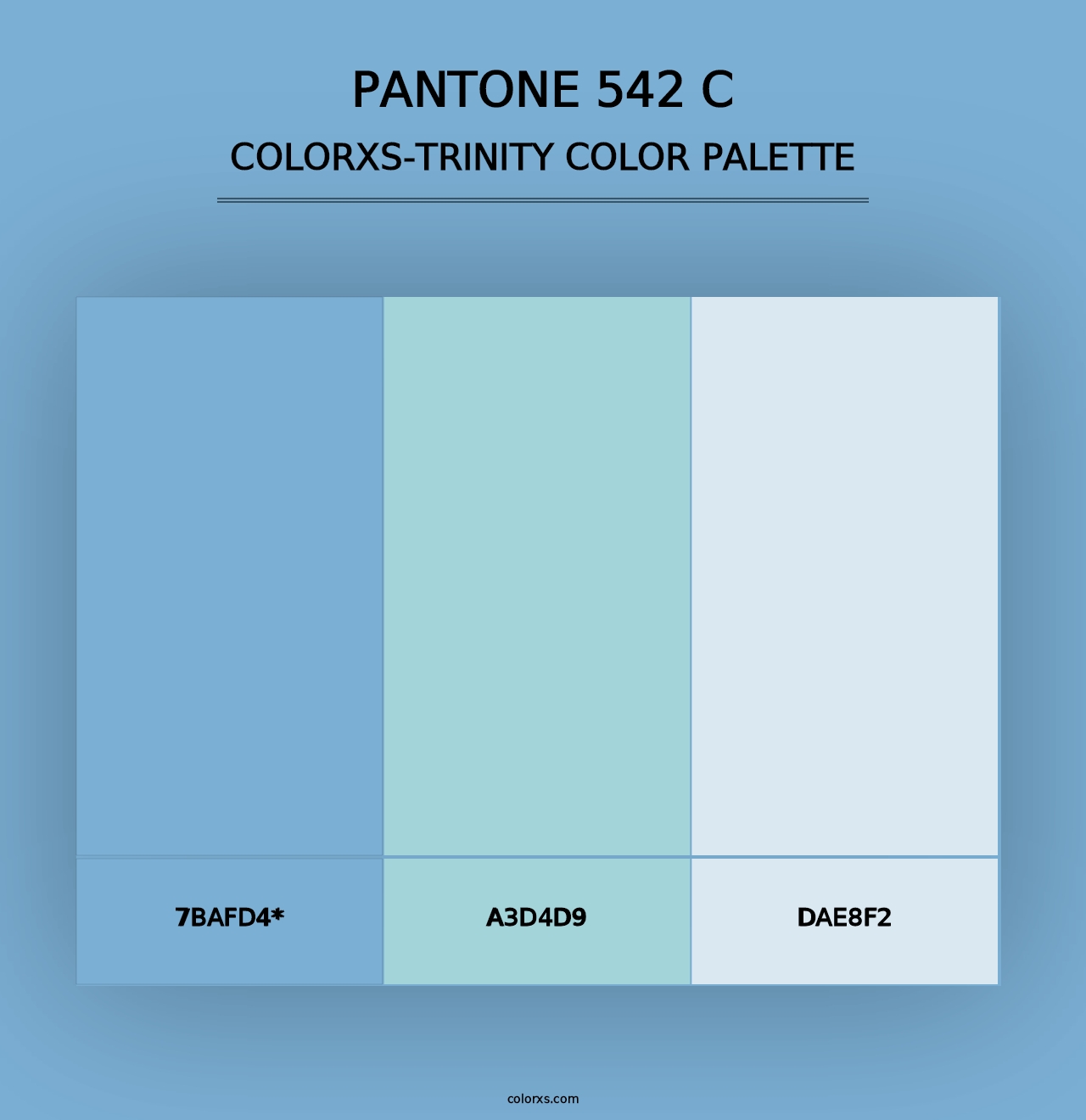 PANTONE 542 C - Colorxs Trinity Palette