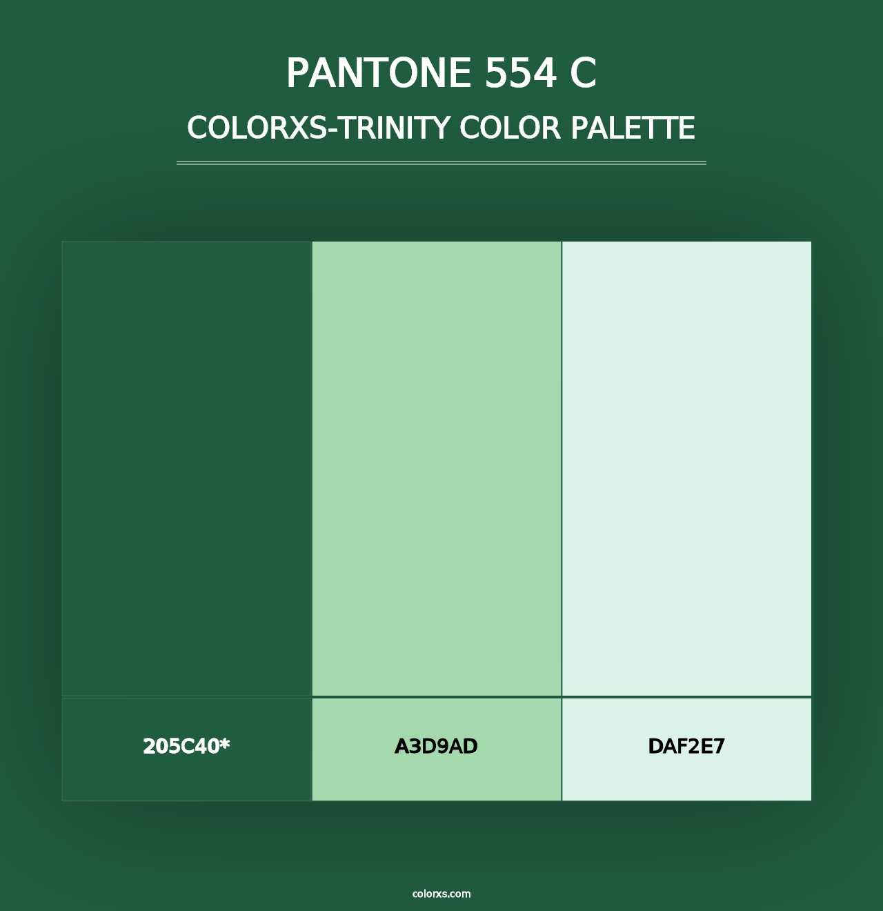 PANTONE 554 C - Colorxs Trinity Palette