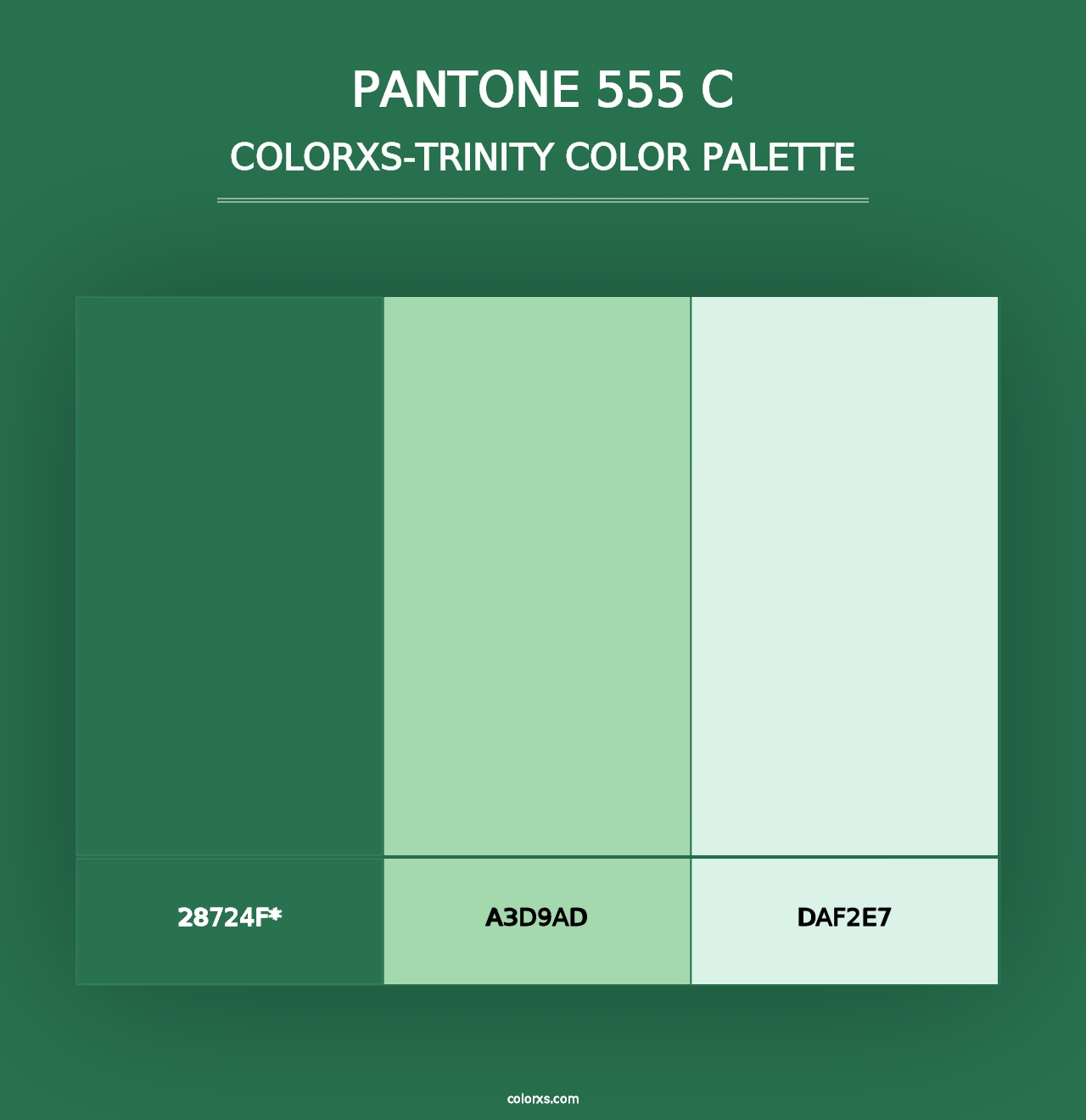 PANTONE 555 C - Colorxs Trinity Palette