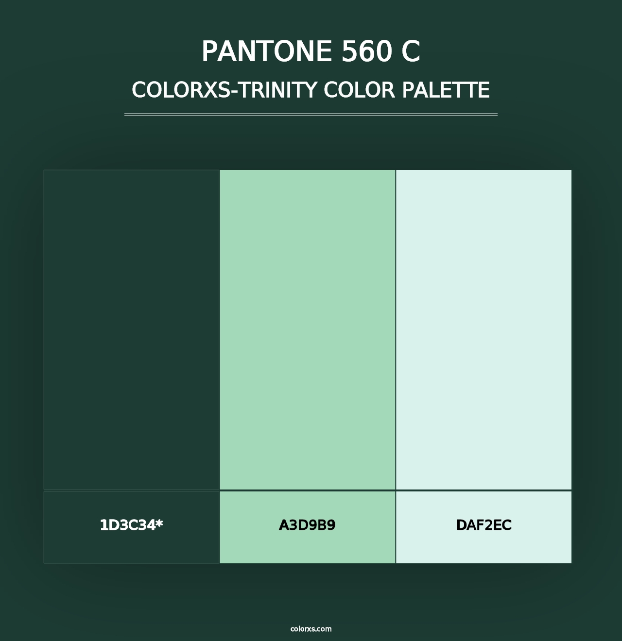 PANTONE 560 C - Colorxs Trinity Palette