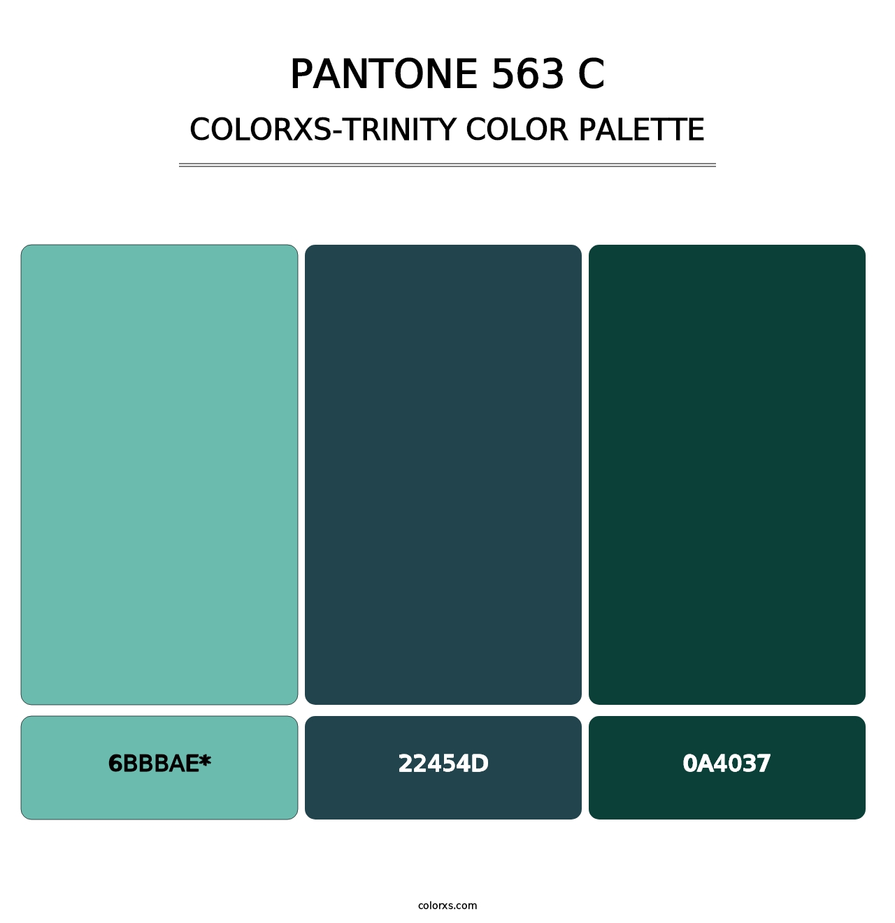 PANTONE 563 C - Colorxs Trinity Palette