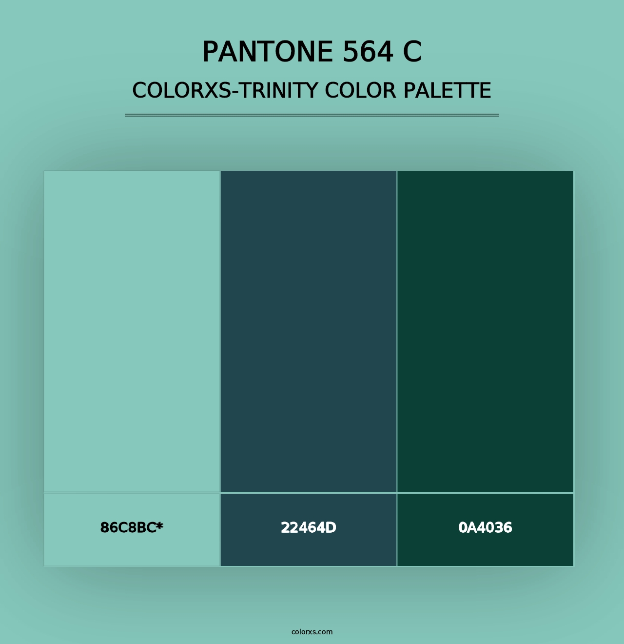 PANTONE 564 C - Colorxs Trinity Palette