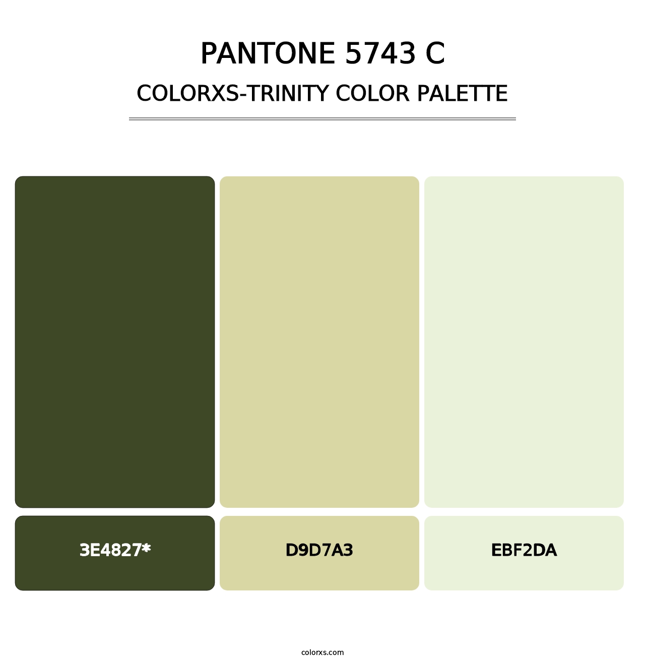 PANTONE 5743 C - Colorxs Trinity Palette