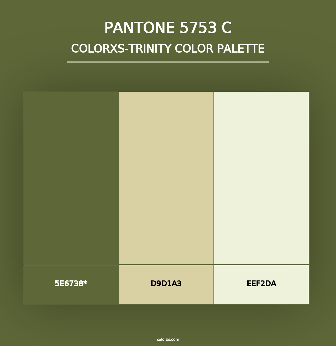 PANTONE 5753 C - Colorxs Trinity Palette