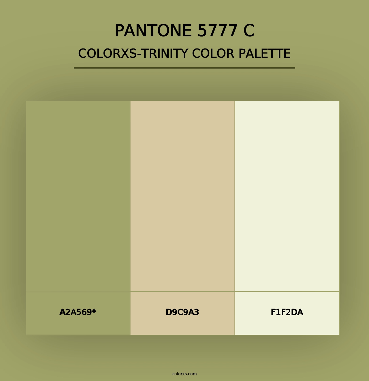 PANTONE 5777 C - Colorxs Trinity Palette