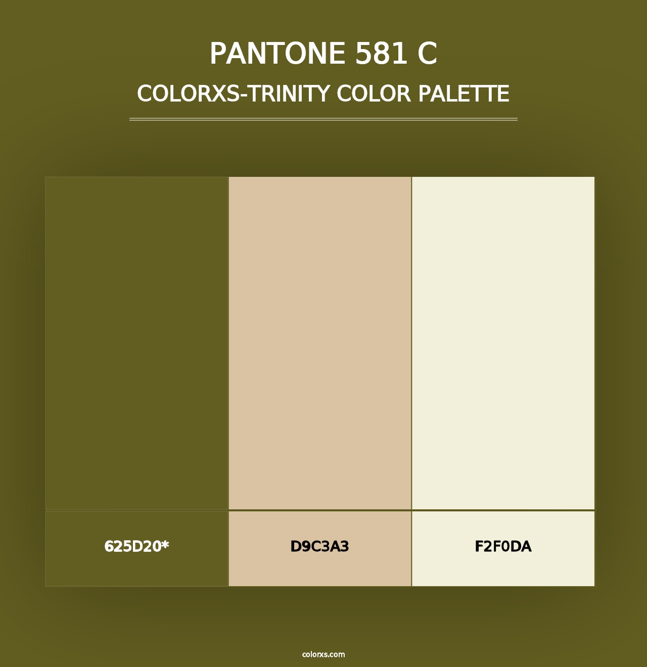 PANTONE 581 C - Colorxs Trinity Palette