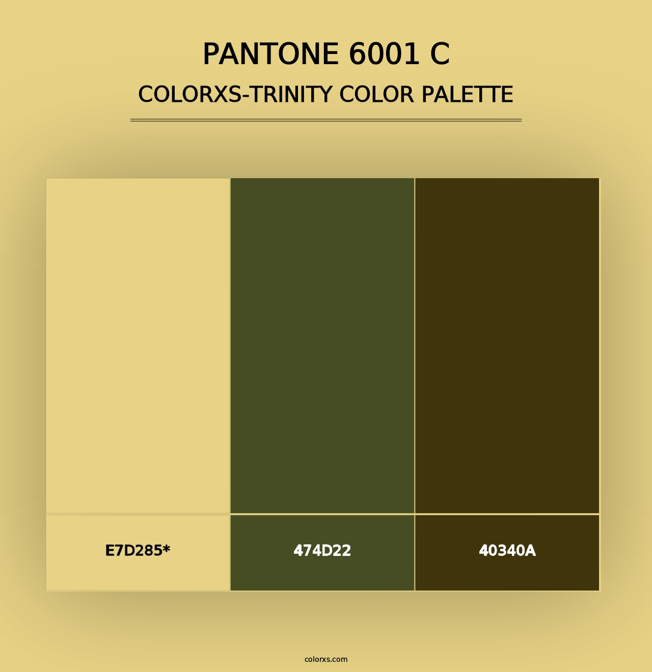 PANTONE 6001 C - Colorxs Trinity Palette