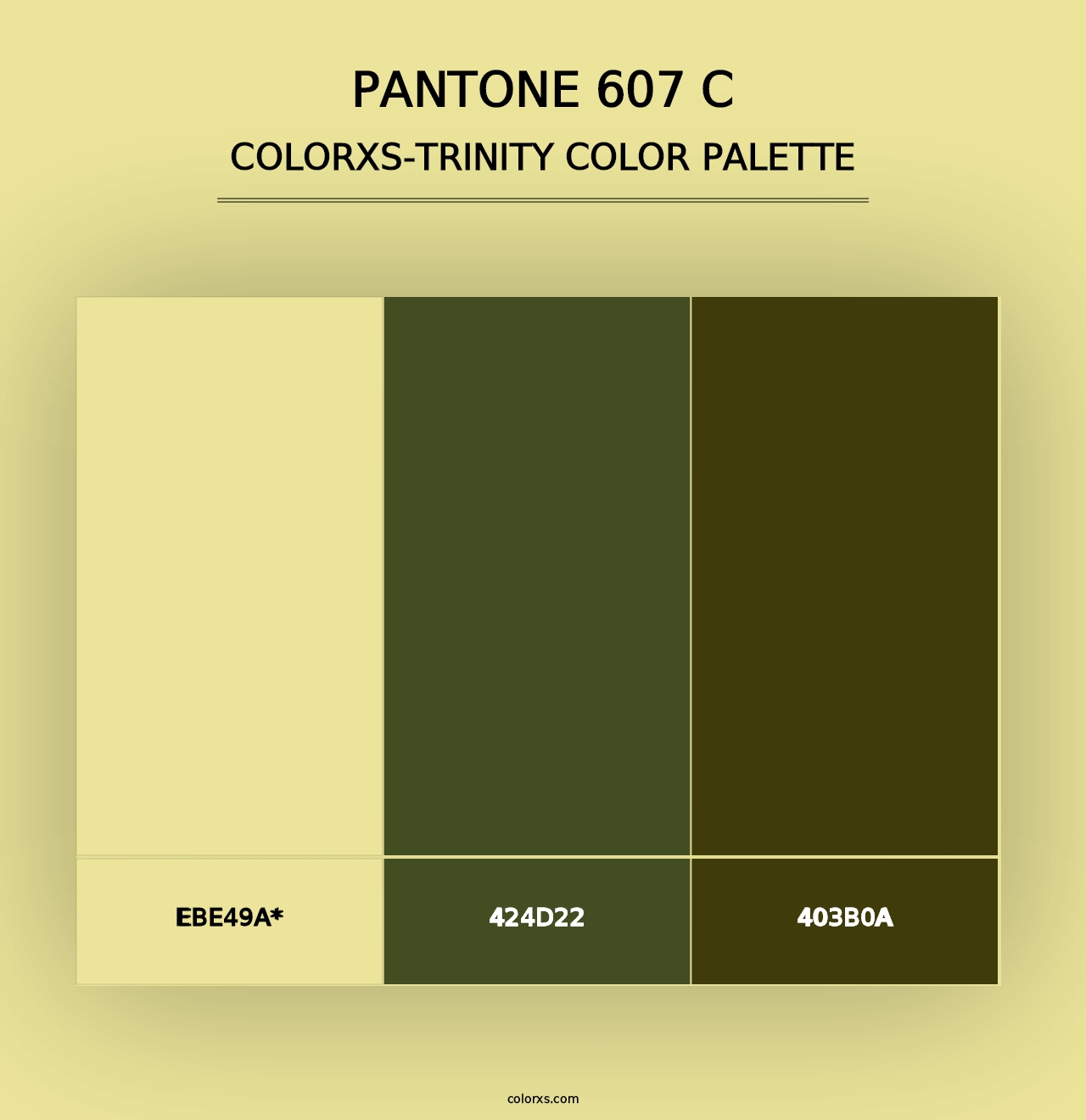 PANTONE 607 C - Colorxs Trinity Palette