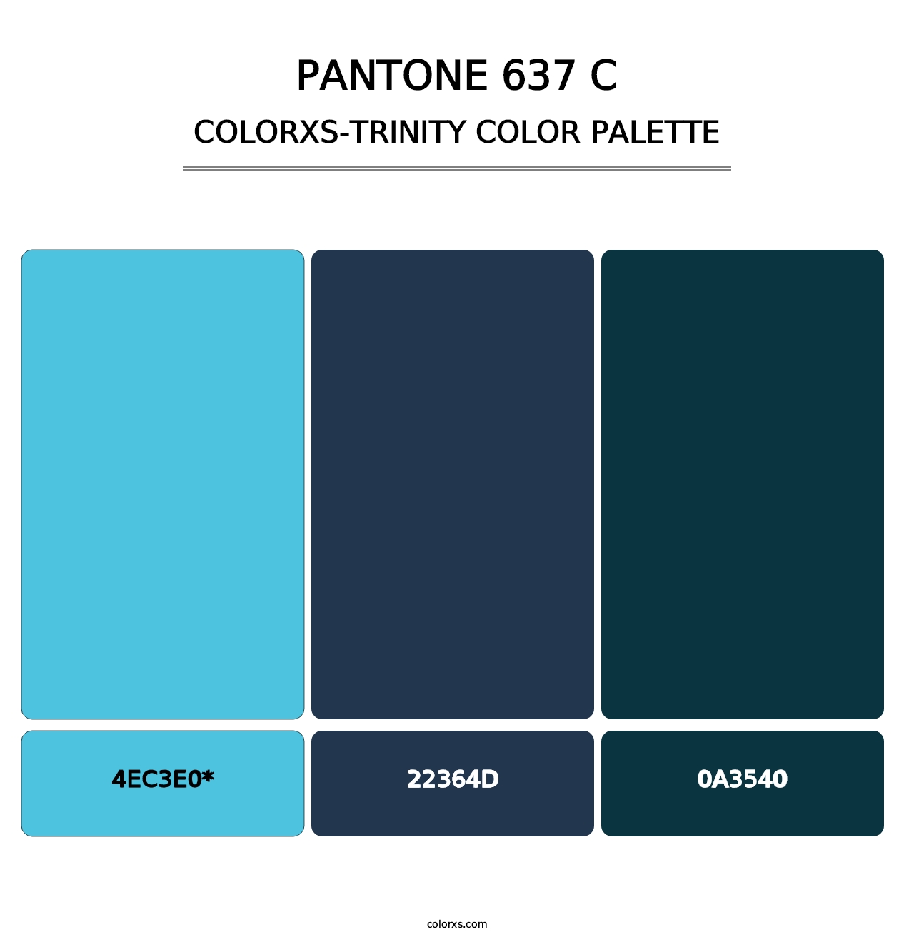 PANTONE 637 C - Colorxs Trinity Palette