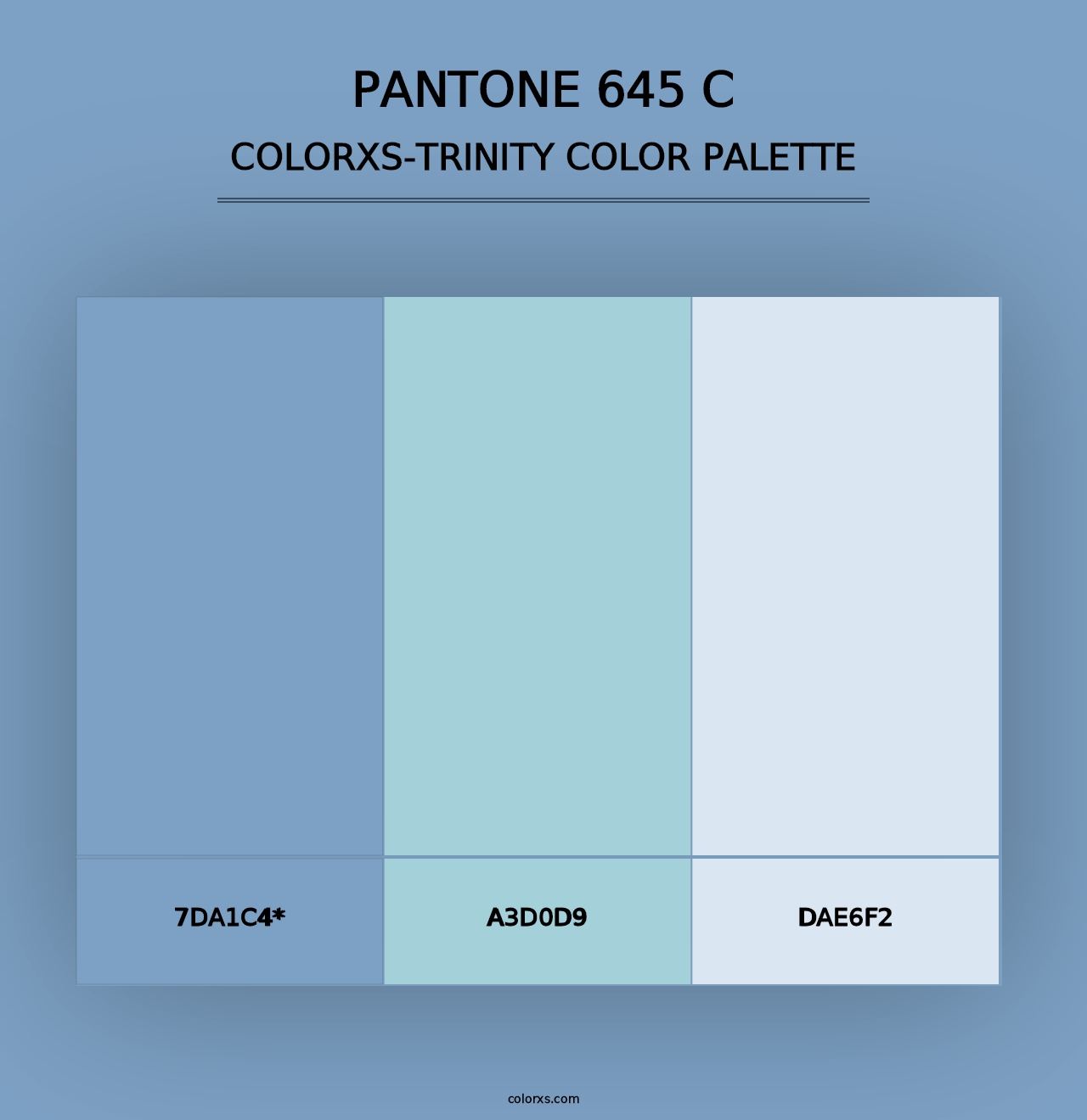 PANTONE 645 C - Colorxs Trinity Palette