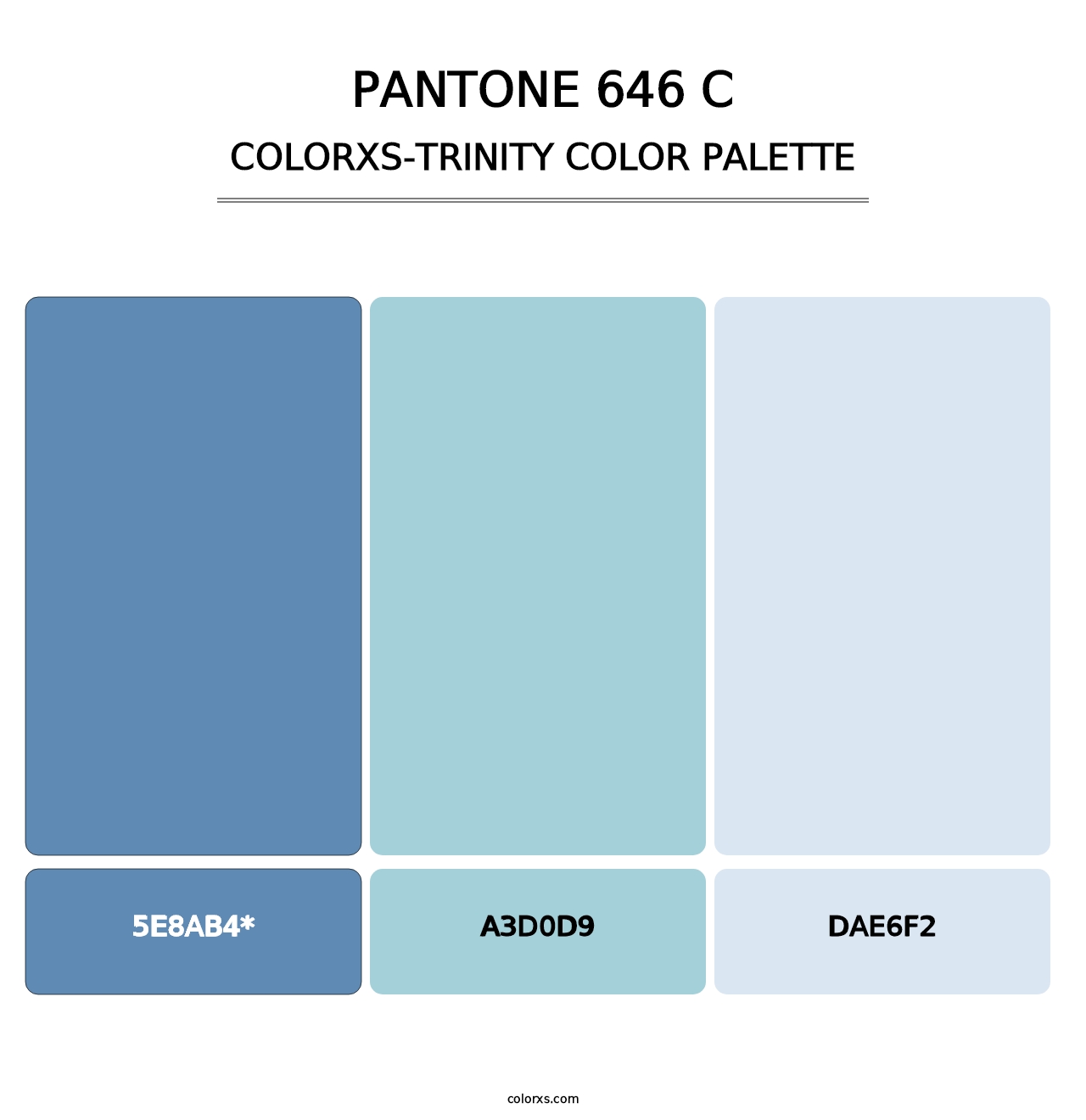 PANTONE 646 C - Colorxs Trinity Palette