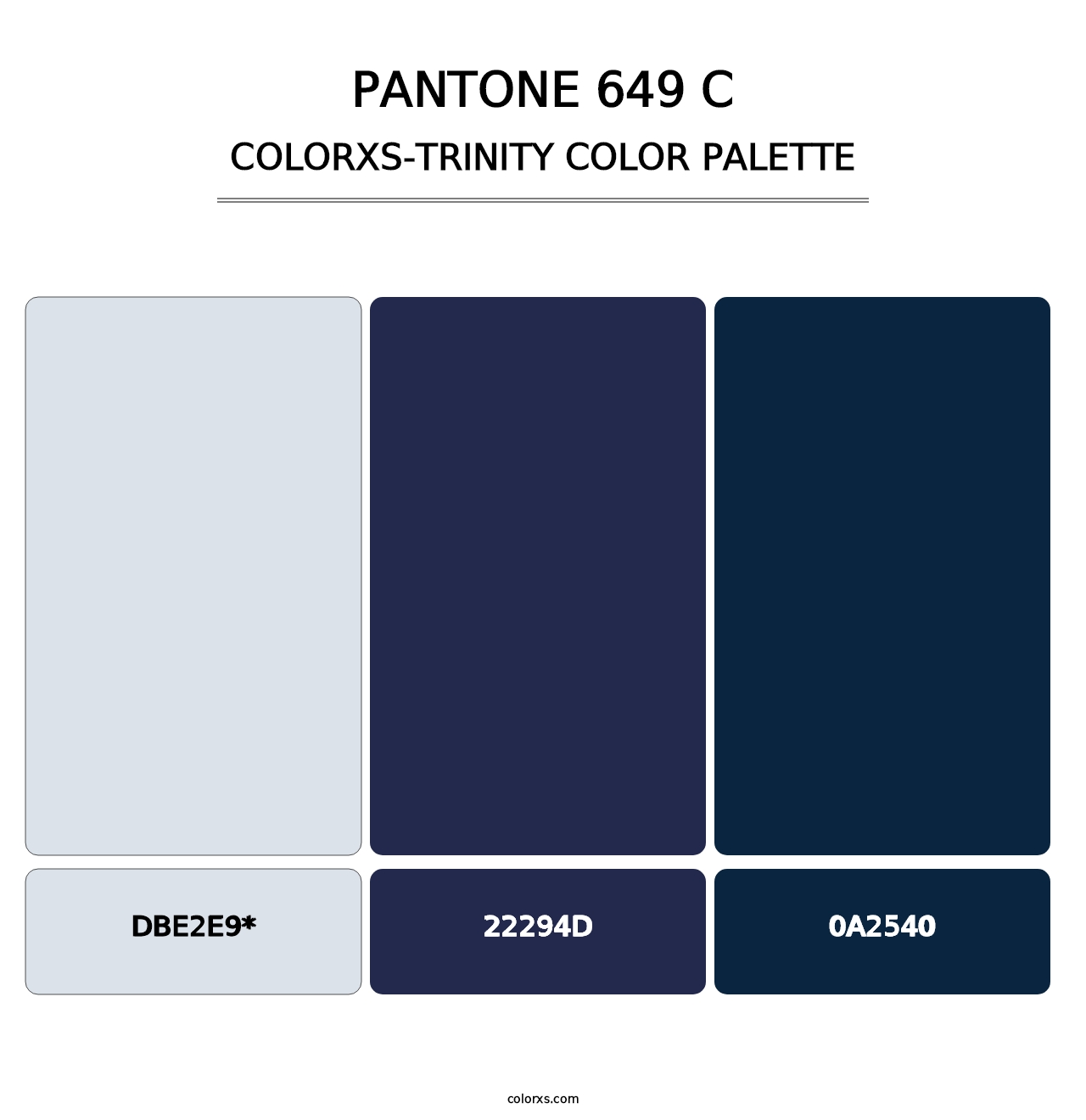 PANTONE 649 C - Colorxs Trinity Palette