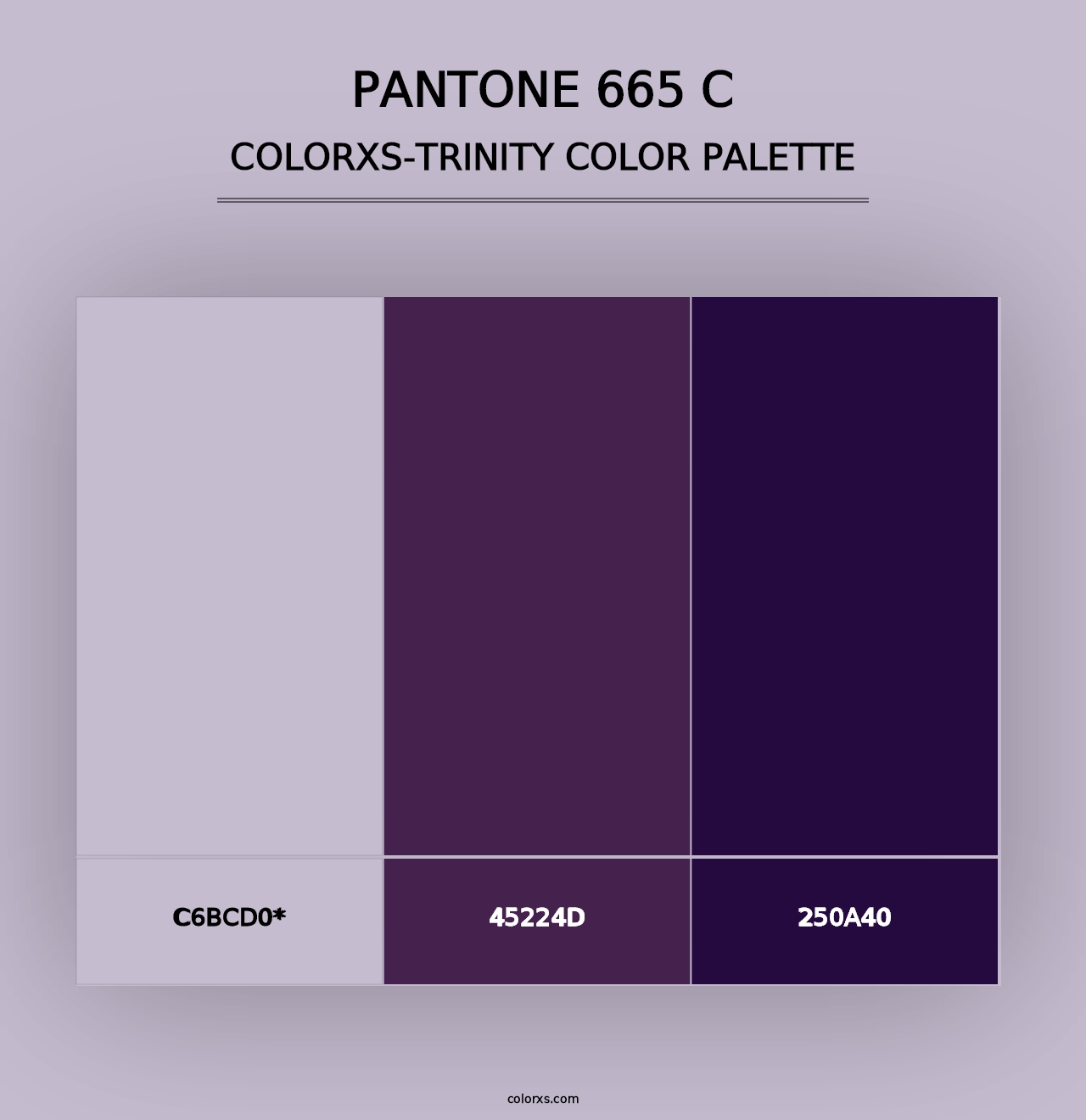 PANTONE 665 C - Colorxs Trinity Palette