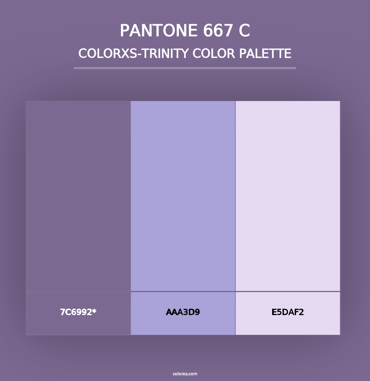 PANTONE 667 C - Colorxs Trinity Palette