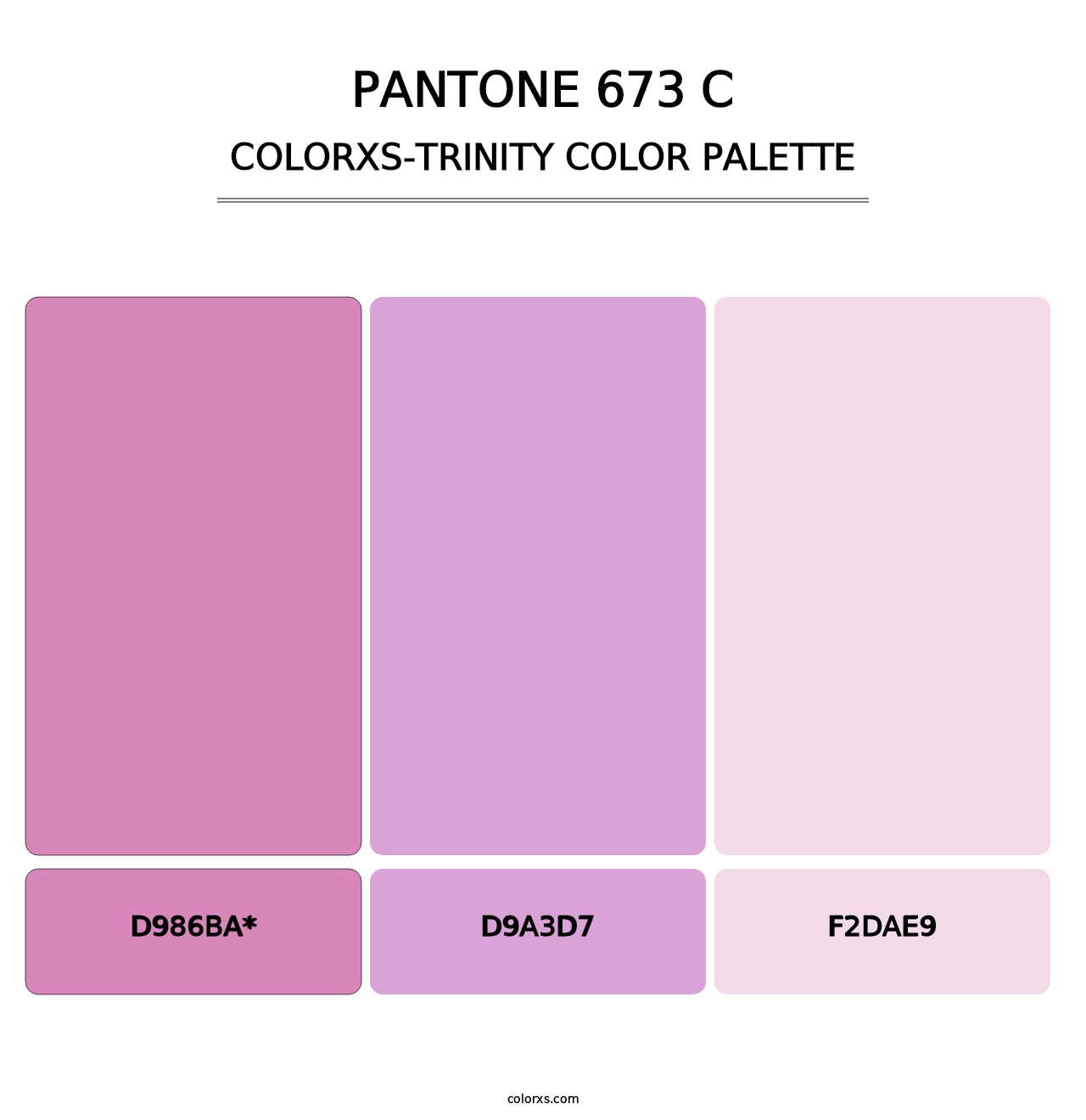 PANTONE 673 C - Colorxs Trinity Palette