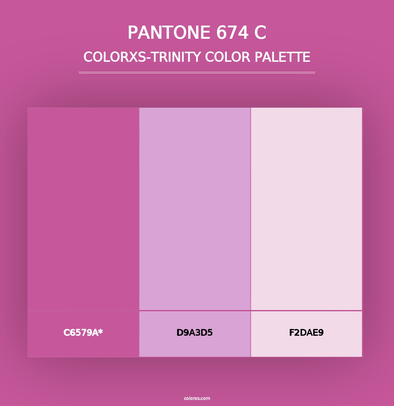 PANTONE 674 C - Colorxs Trinity Palette