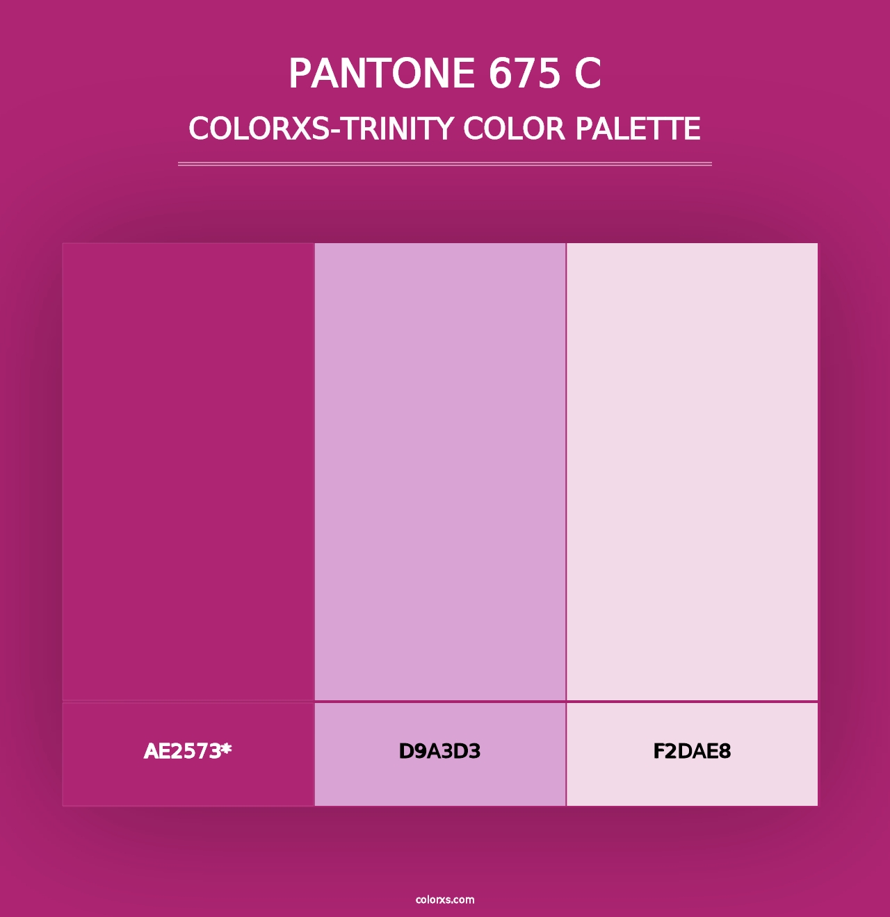 PANTONE 675 C - Colorxs Trinity Palette