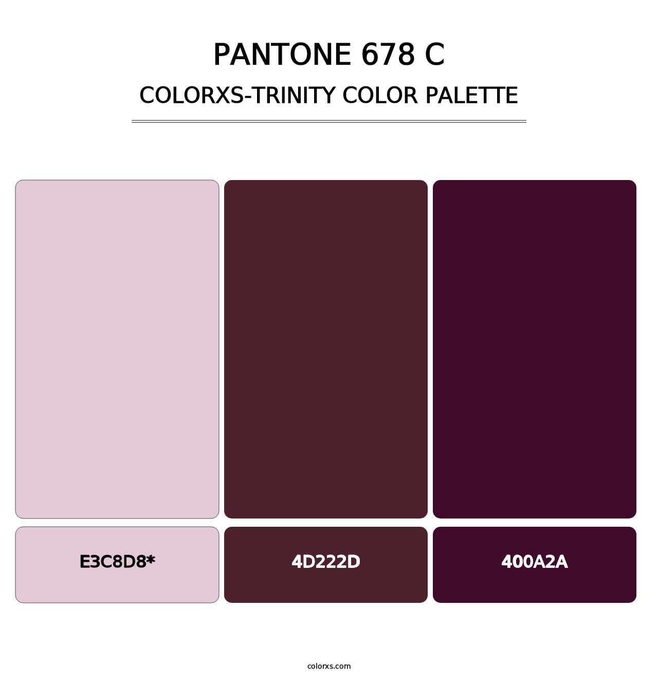 PANTONE 678 C - Colorxs Trinity Palette