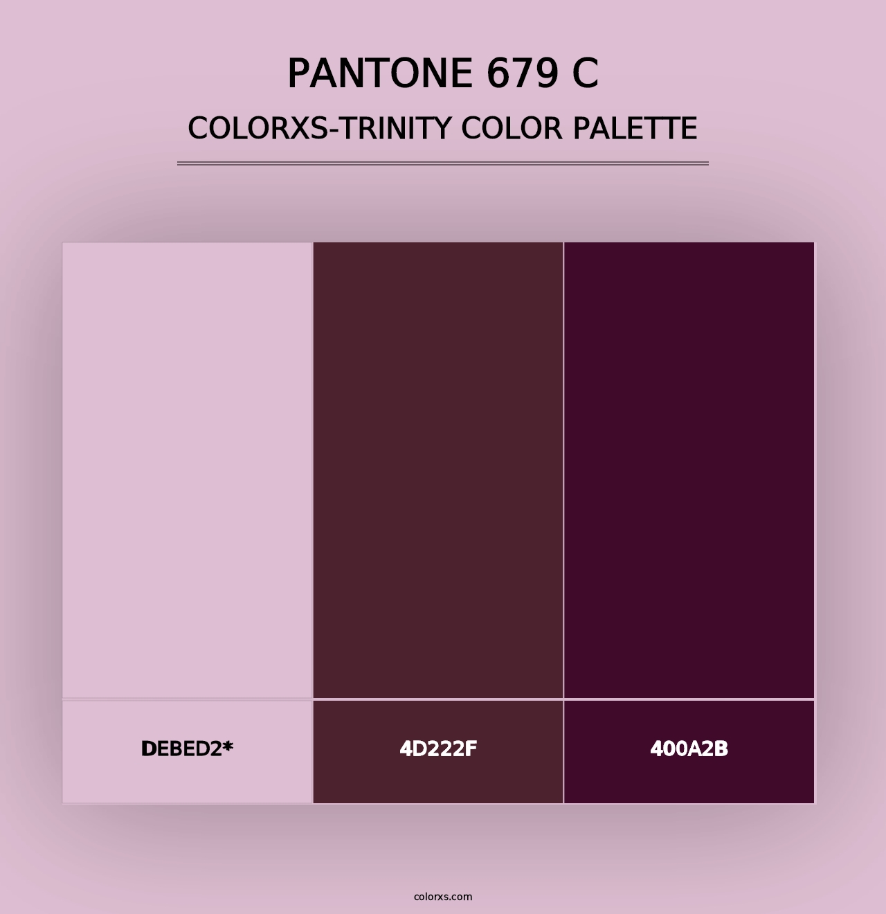 PANTONE 679 C - Colorxs Trinity Palette