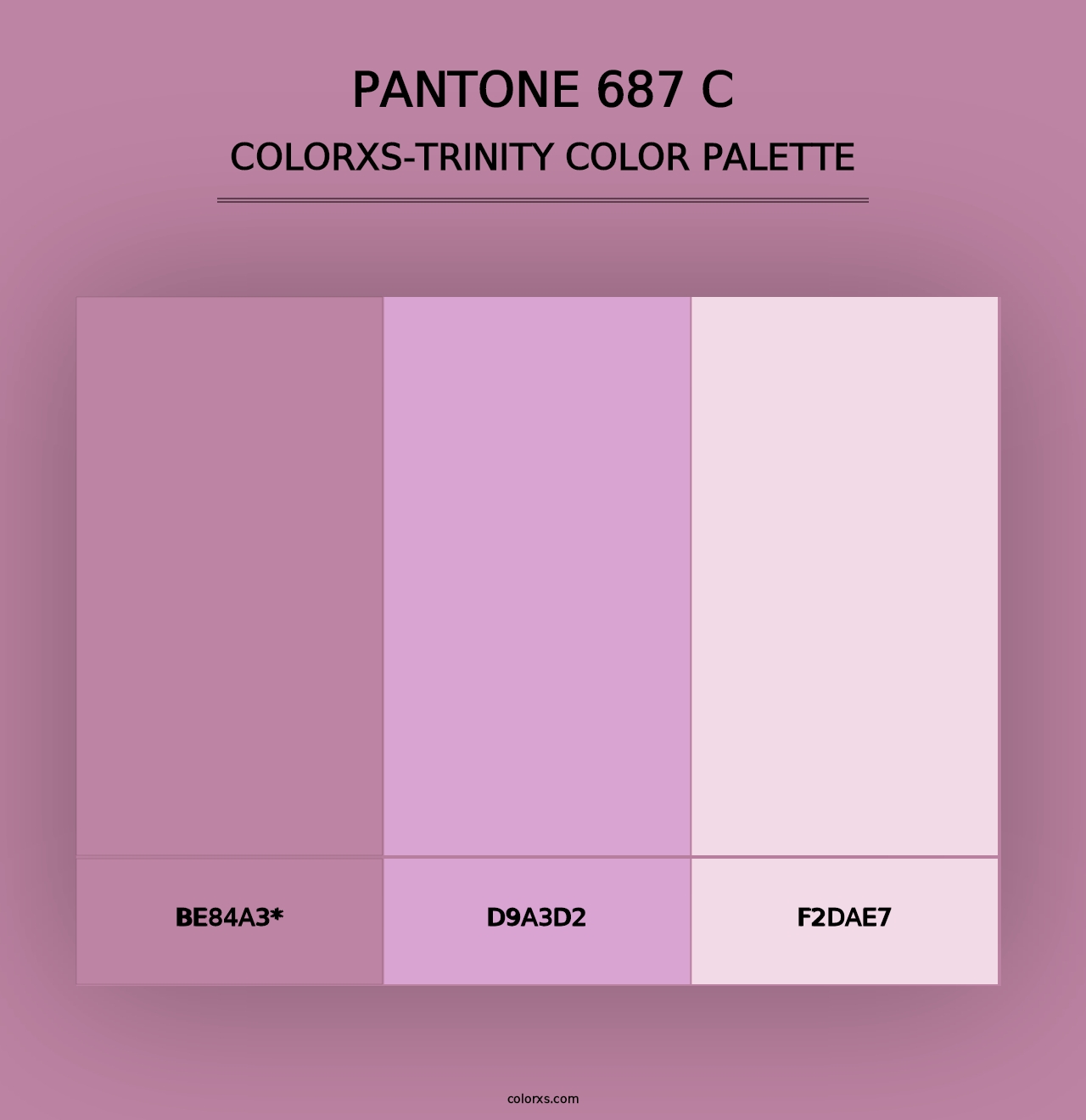 PANTONE 687 C - Colorxs Trinity Palette