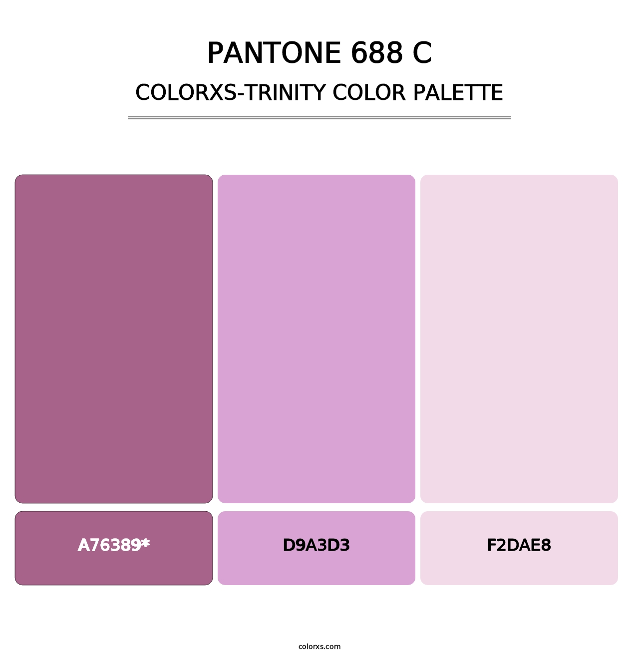 PANTONE 688 C - Colorxs Trinity Palette