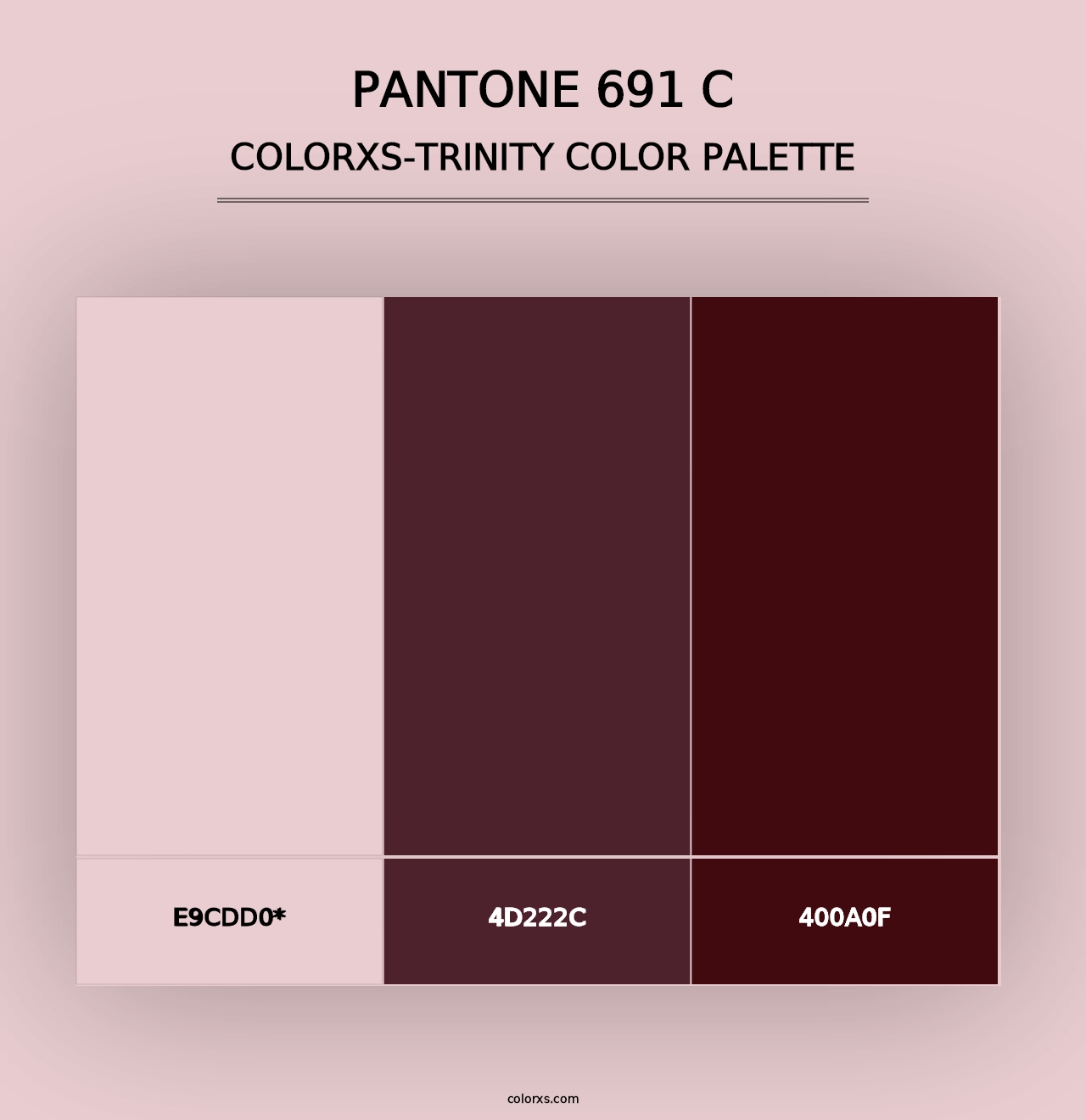 PANTONE 691 C - Colorxs Trinity Palette