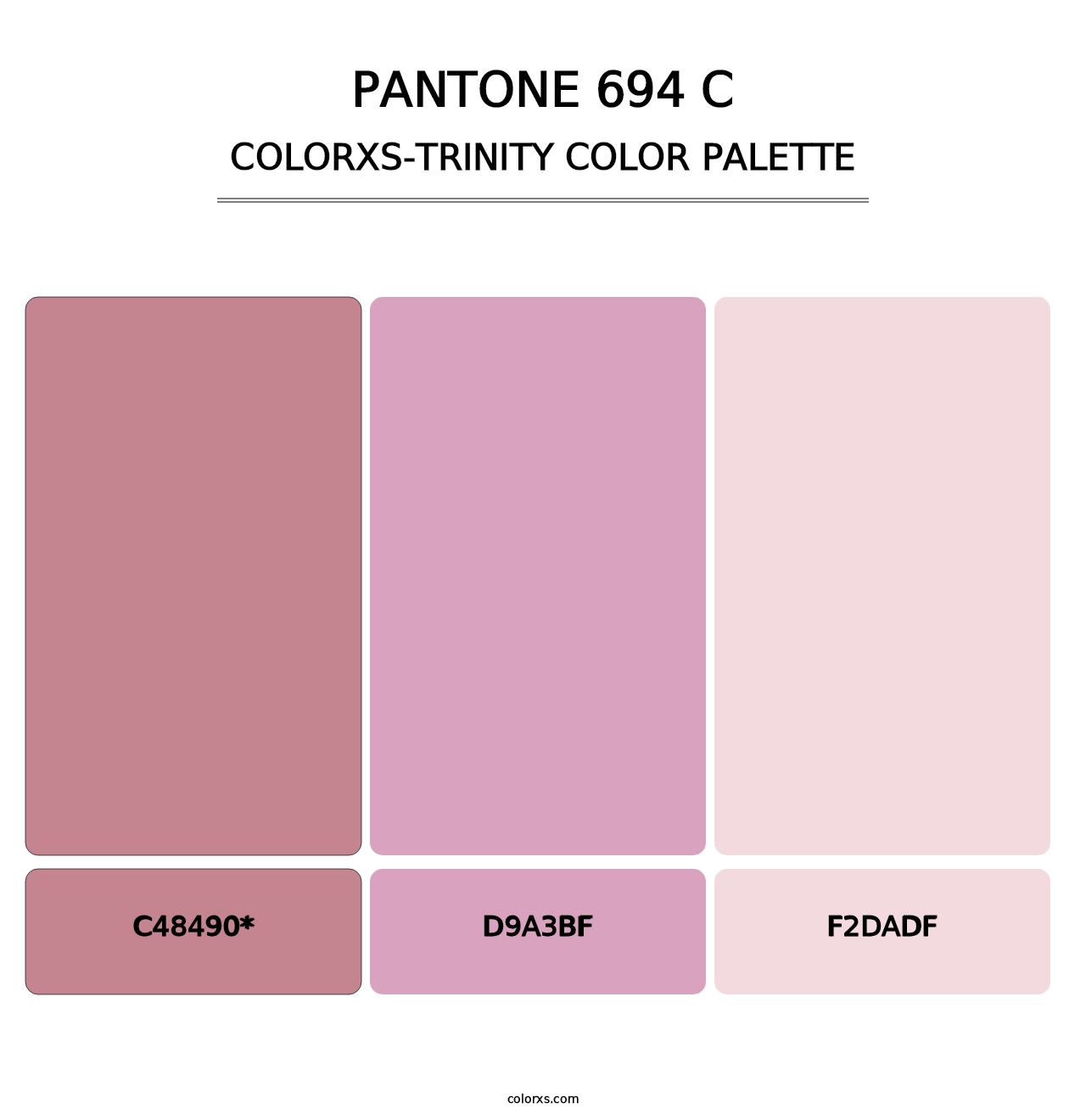 PANTONE 694 C - Colorxs Trinity Palette