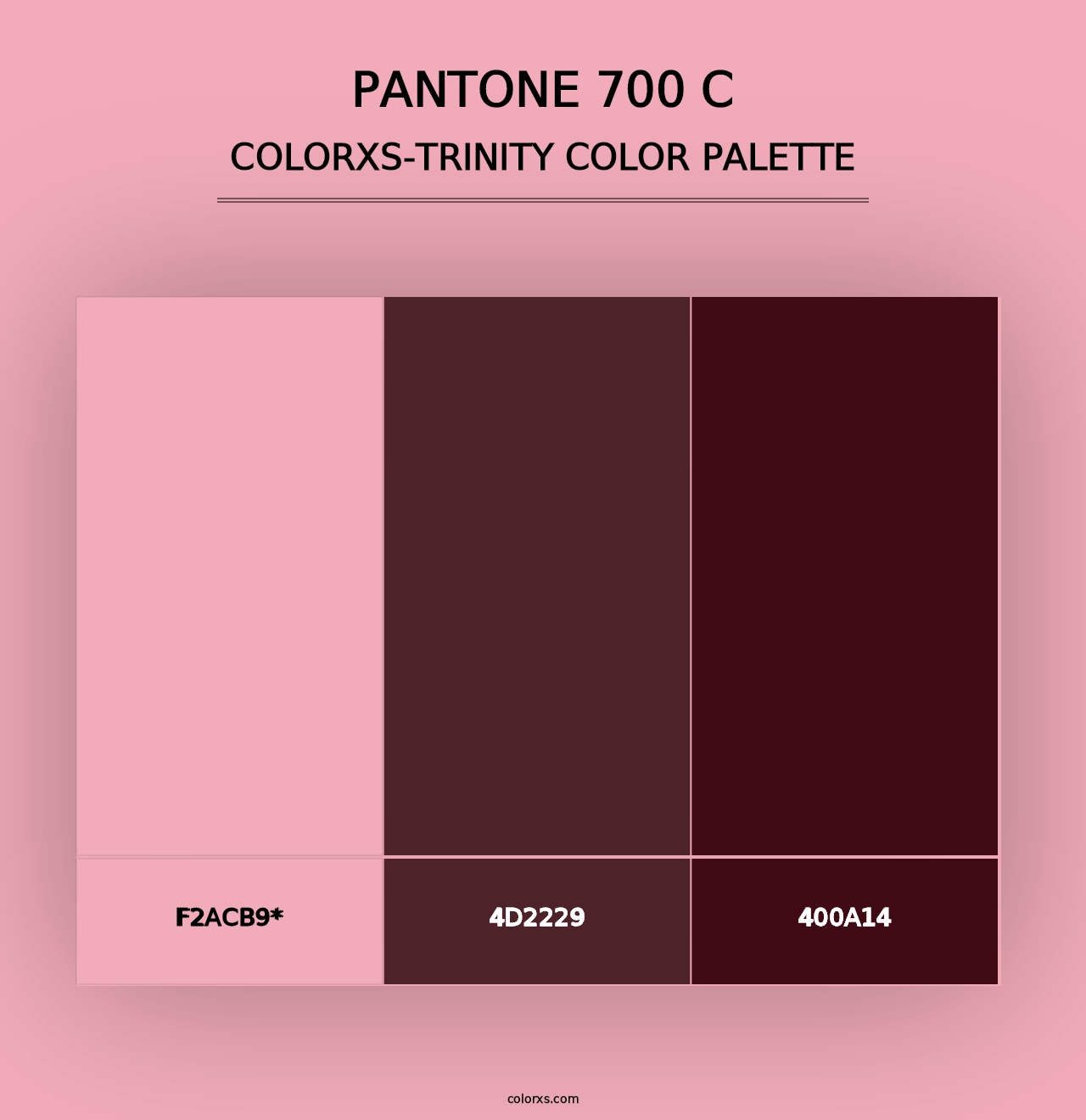 PANTONE 700 C - Colorxs Trinity Palette