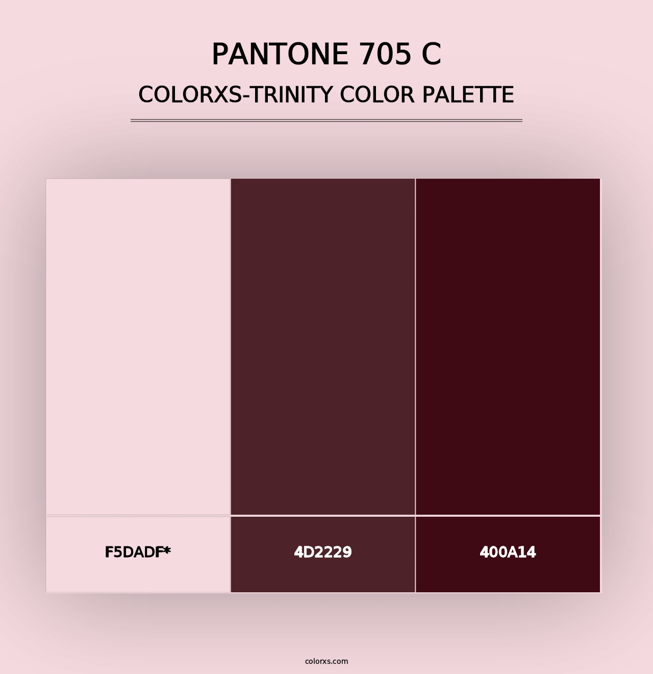 PANTONE 705 C - Colorxs Trinity Palette