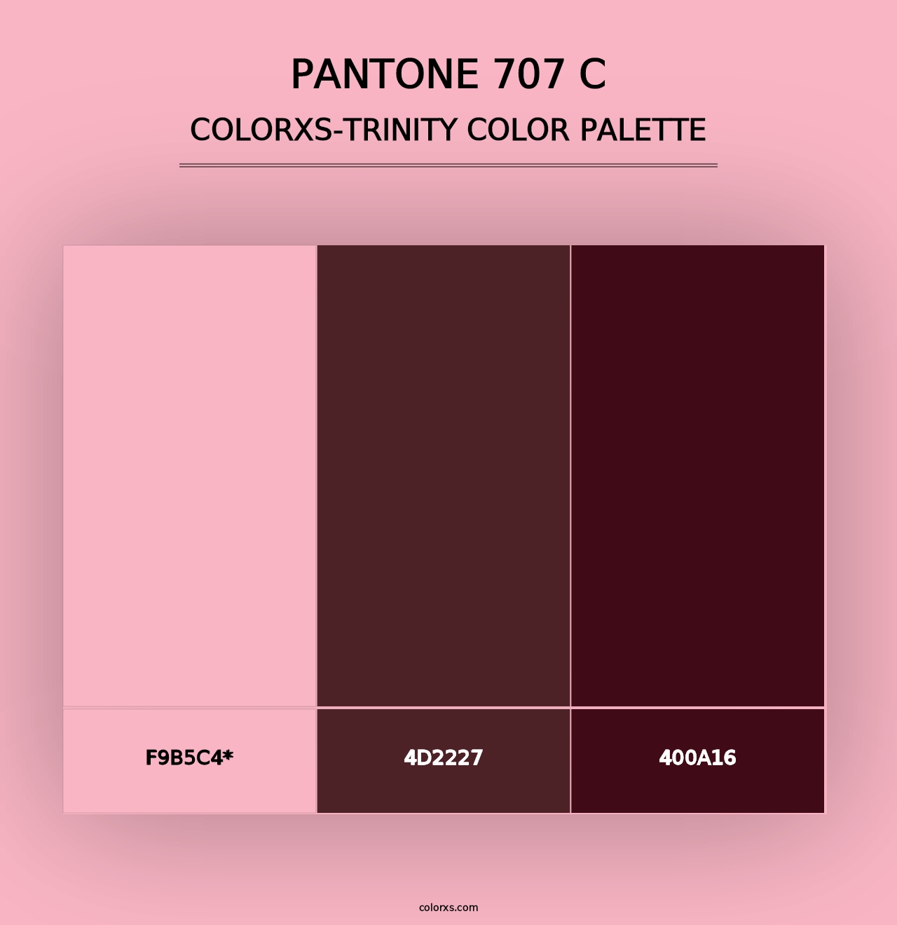 PANTONE 707 C - Colorxs Trinity Palette