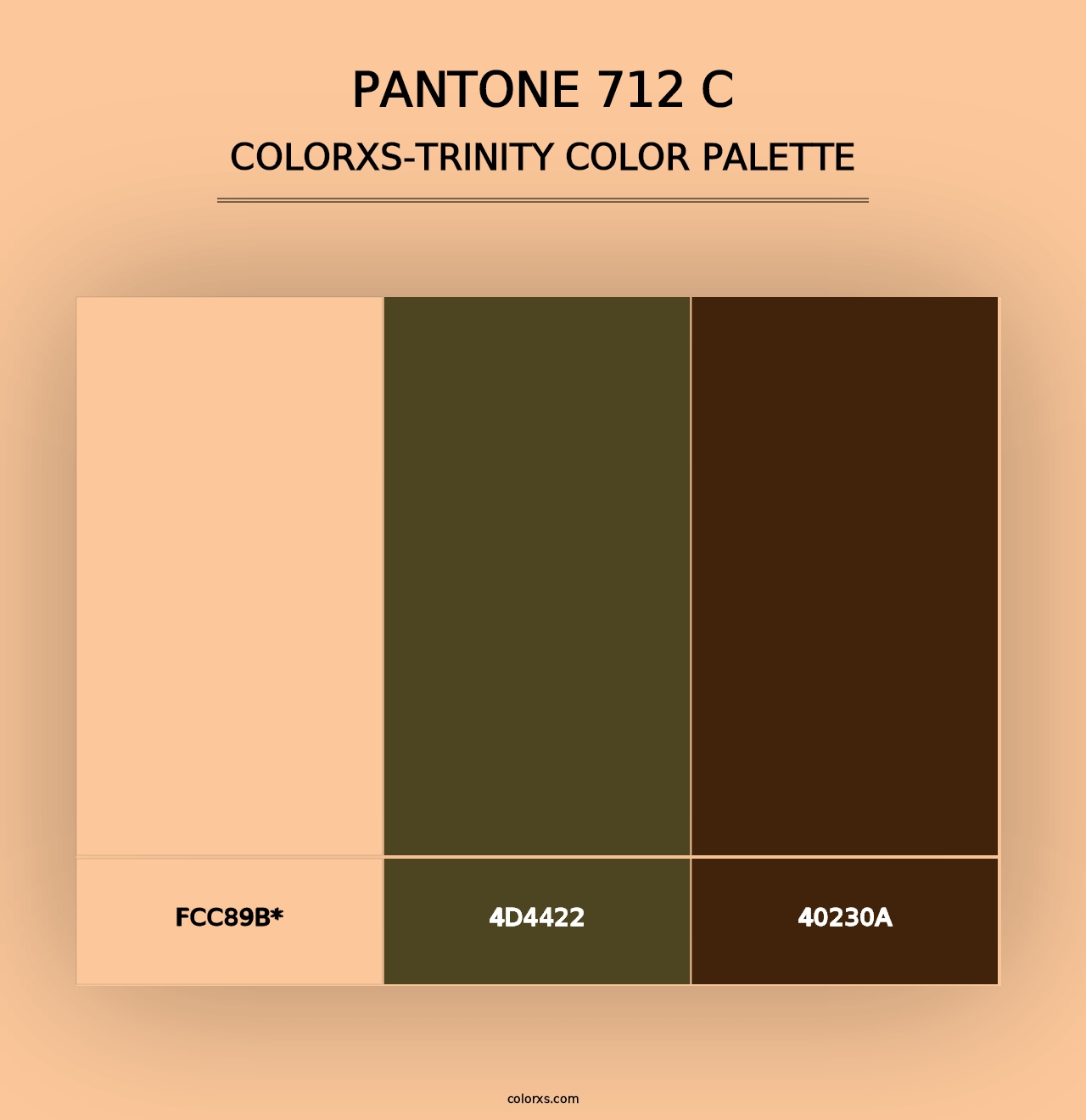 PANTONE 712 C - Colorxs Trinity Palette