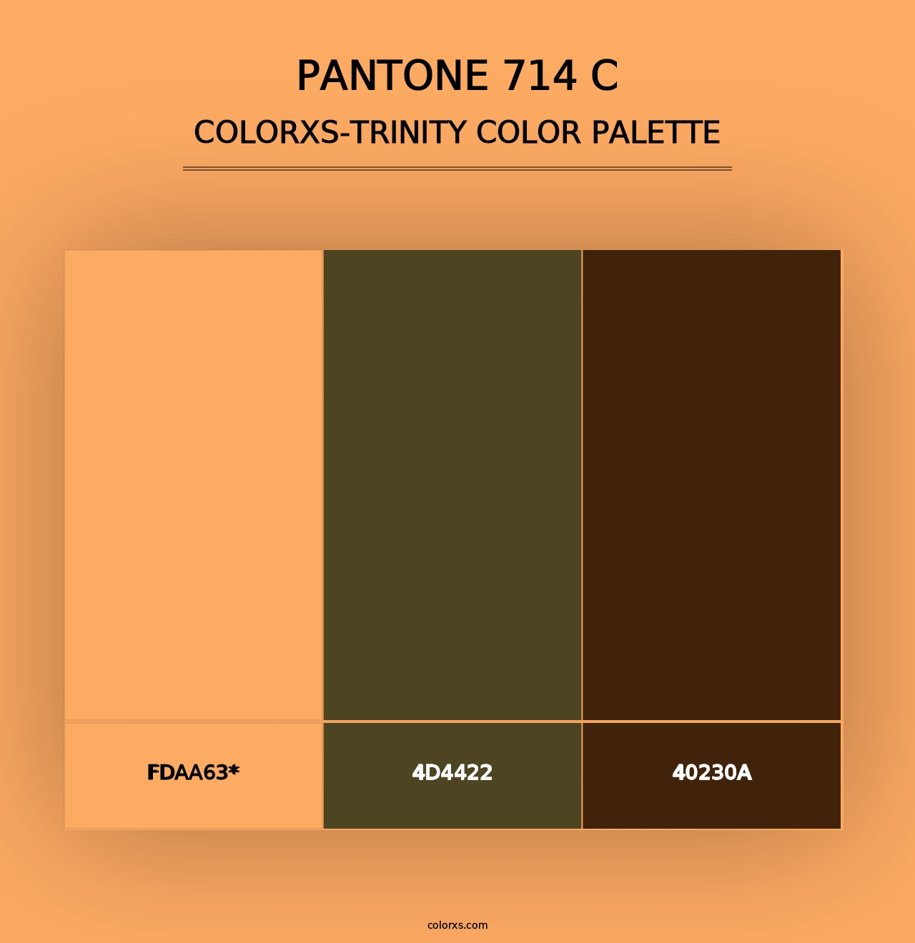 PANTONE 714 C - Colorxs Trinity Palette