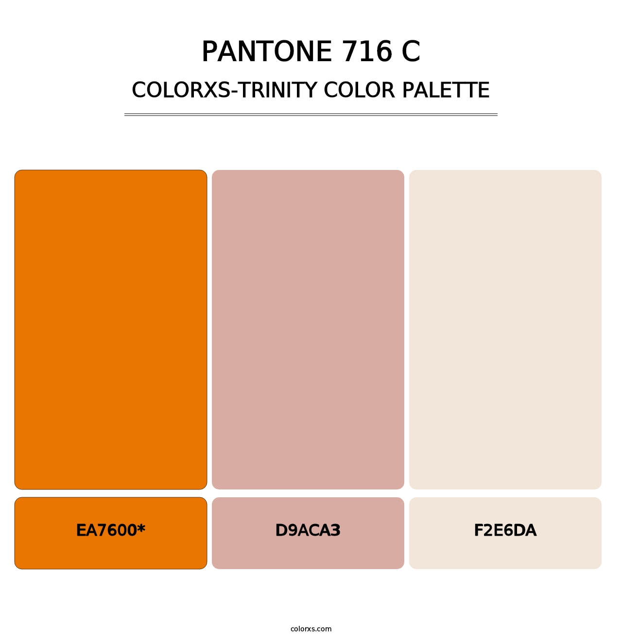 PANTONE 716 C - Colorxs Trinity Palette